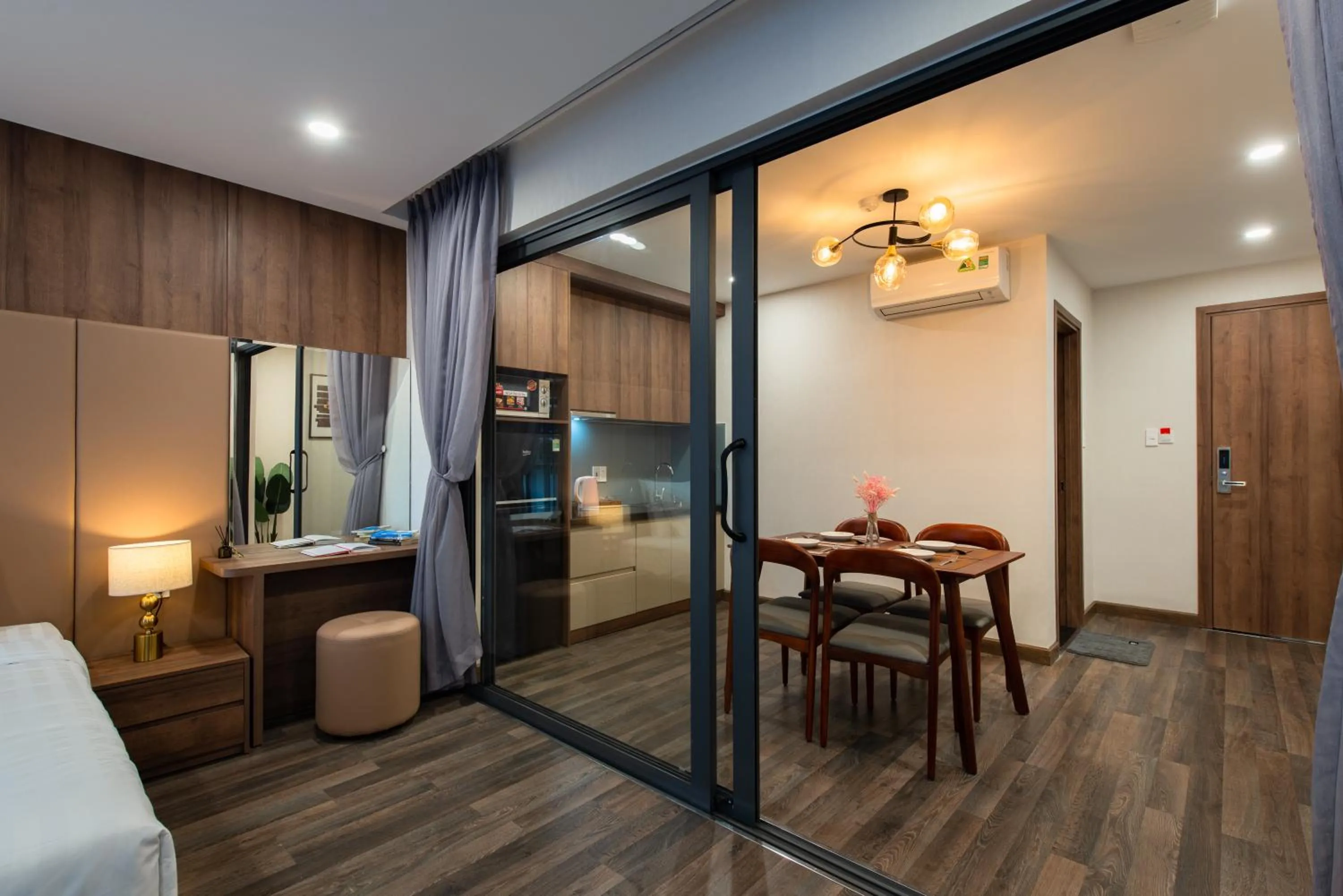 Living room, Bed in The Anchor Apartment - Nha Trang