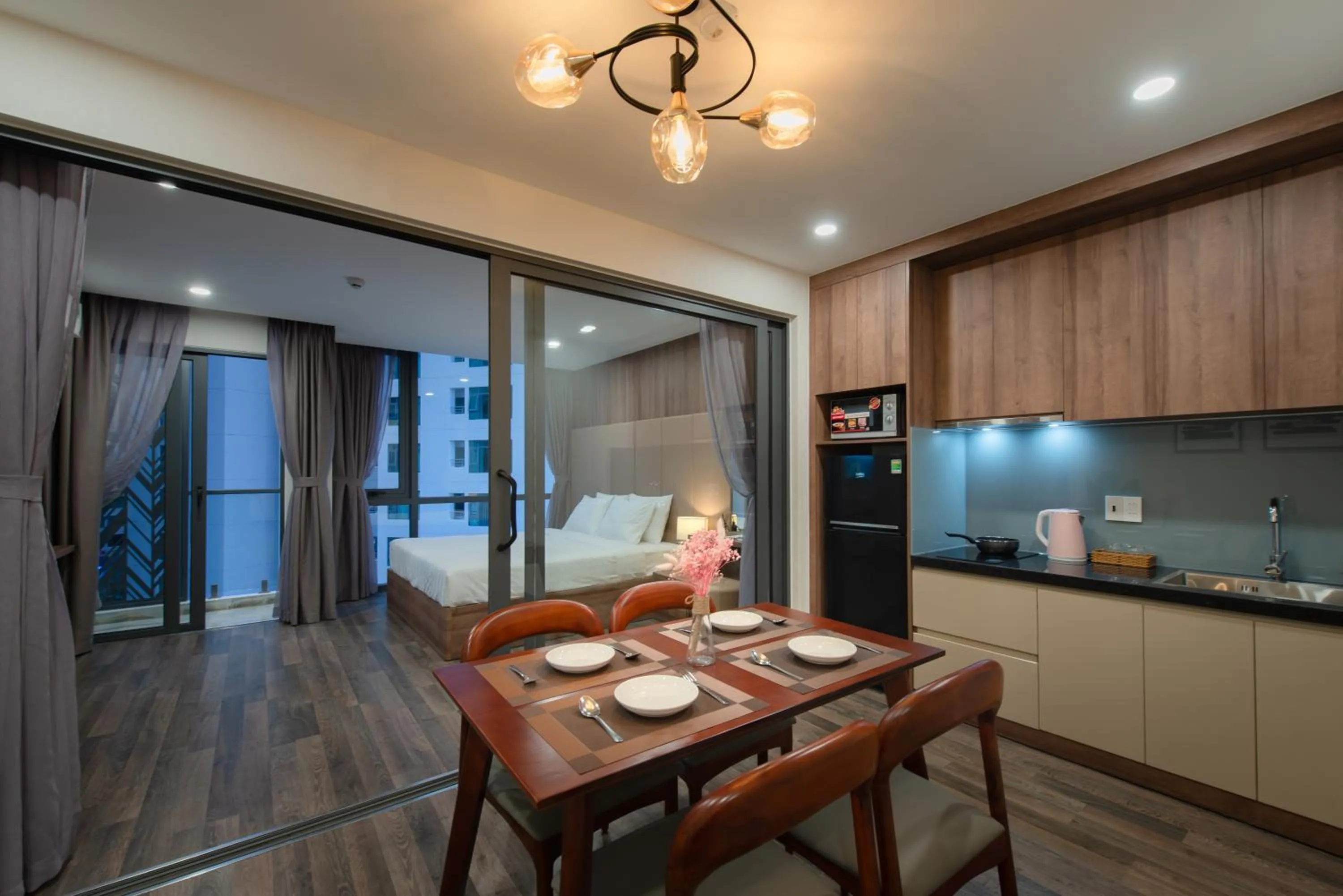 Dining area in The Anchor Apartment - Nha Trang