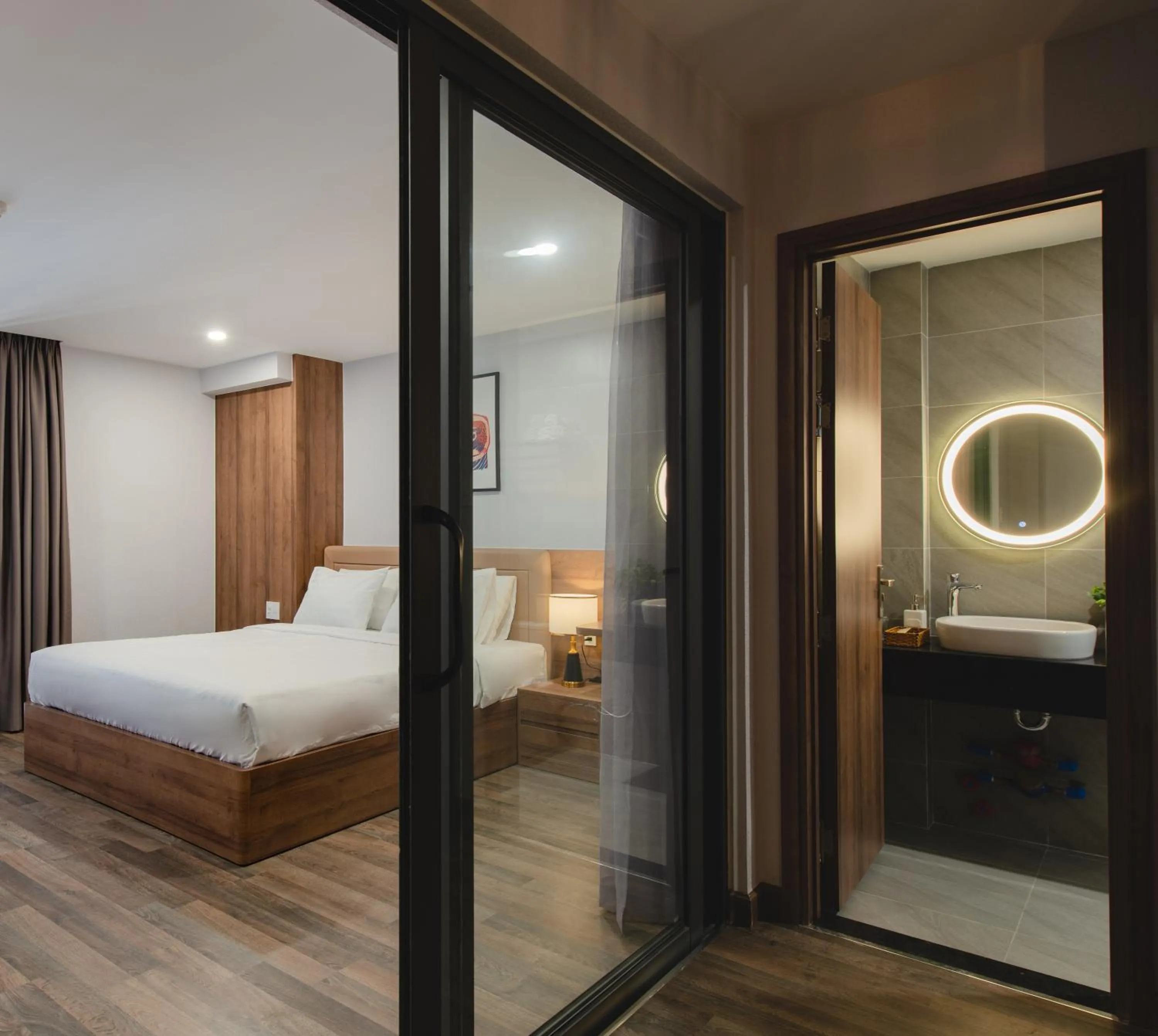 Bed in The Anchor Apartment - Nha Trang