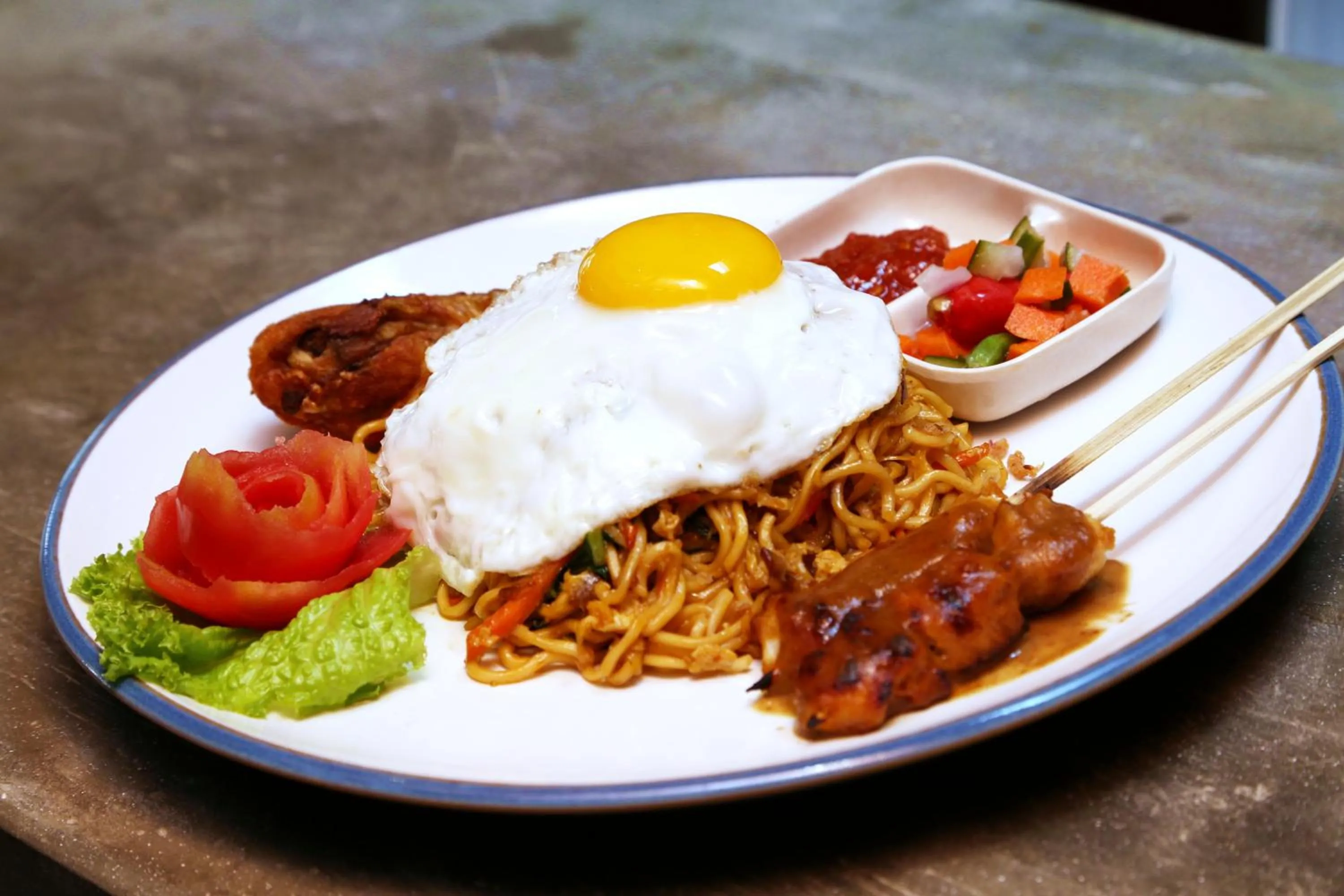 Asian breakfast in Jas Green Villas and Spa