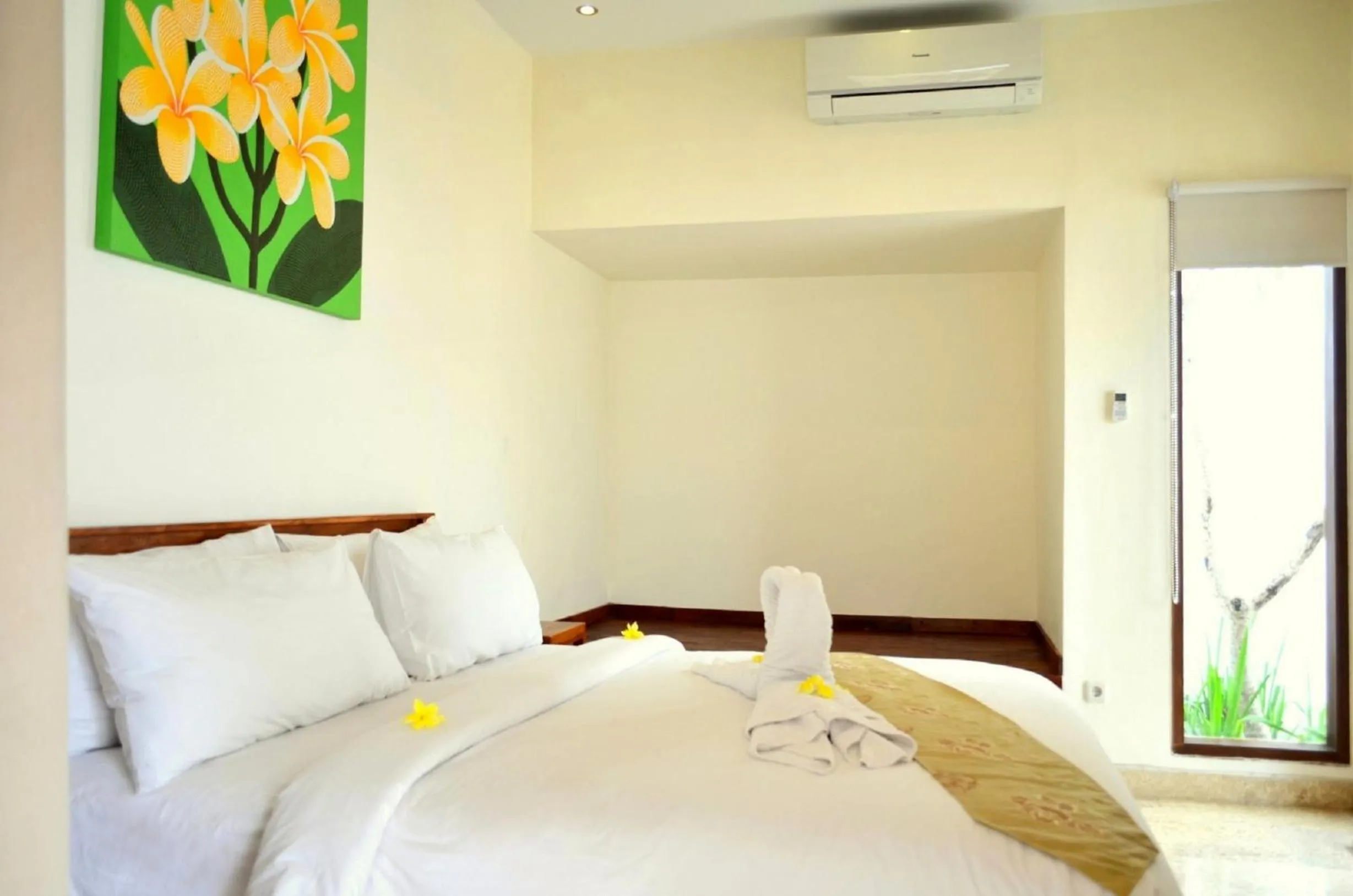 Bed in Jas Green Villas and Spa