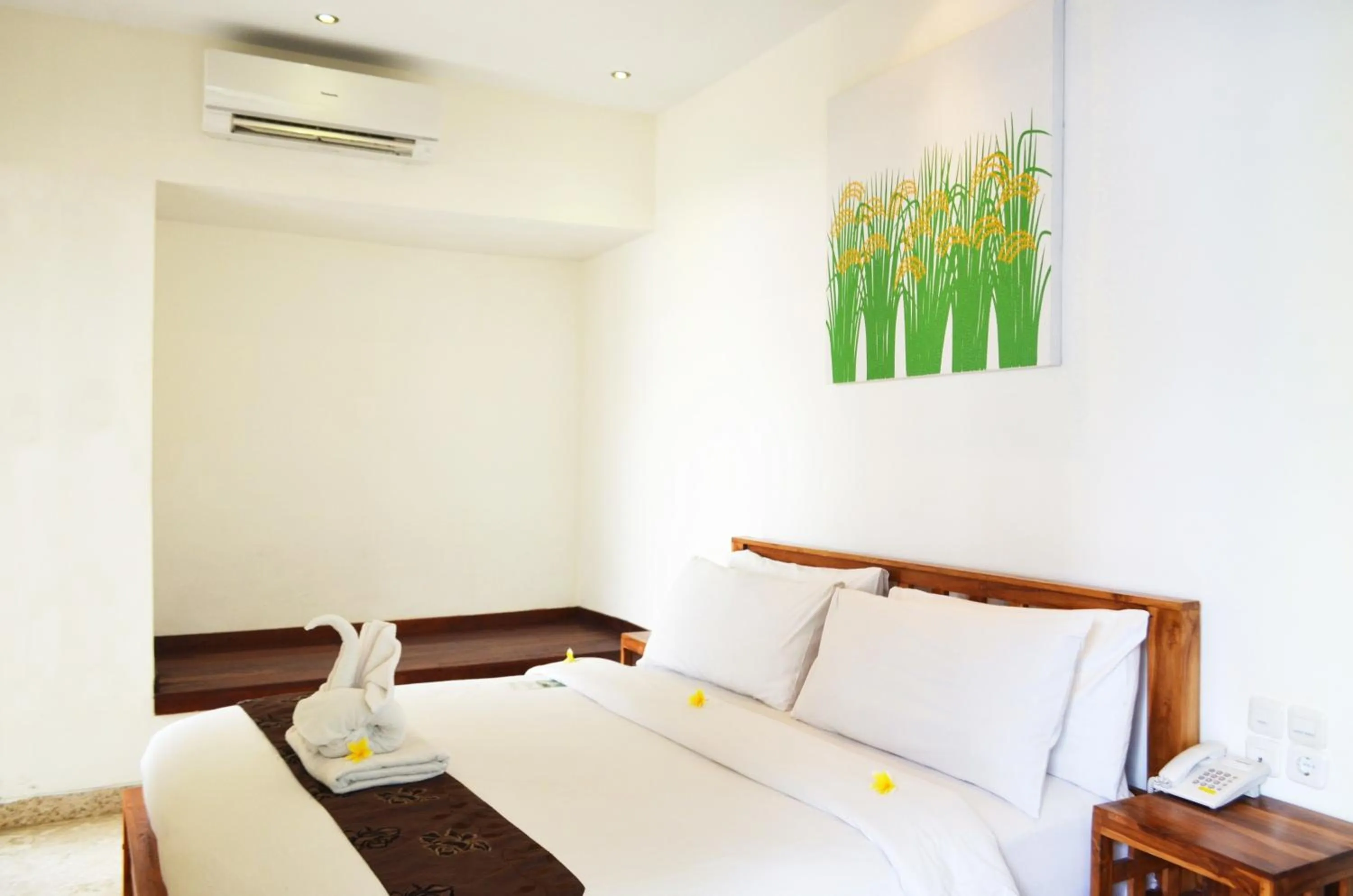 Bed in Jas Green Villas and Spa