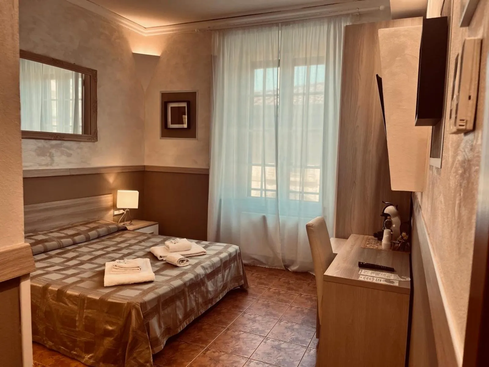 Bed in Hotel Alinari