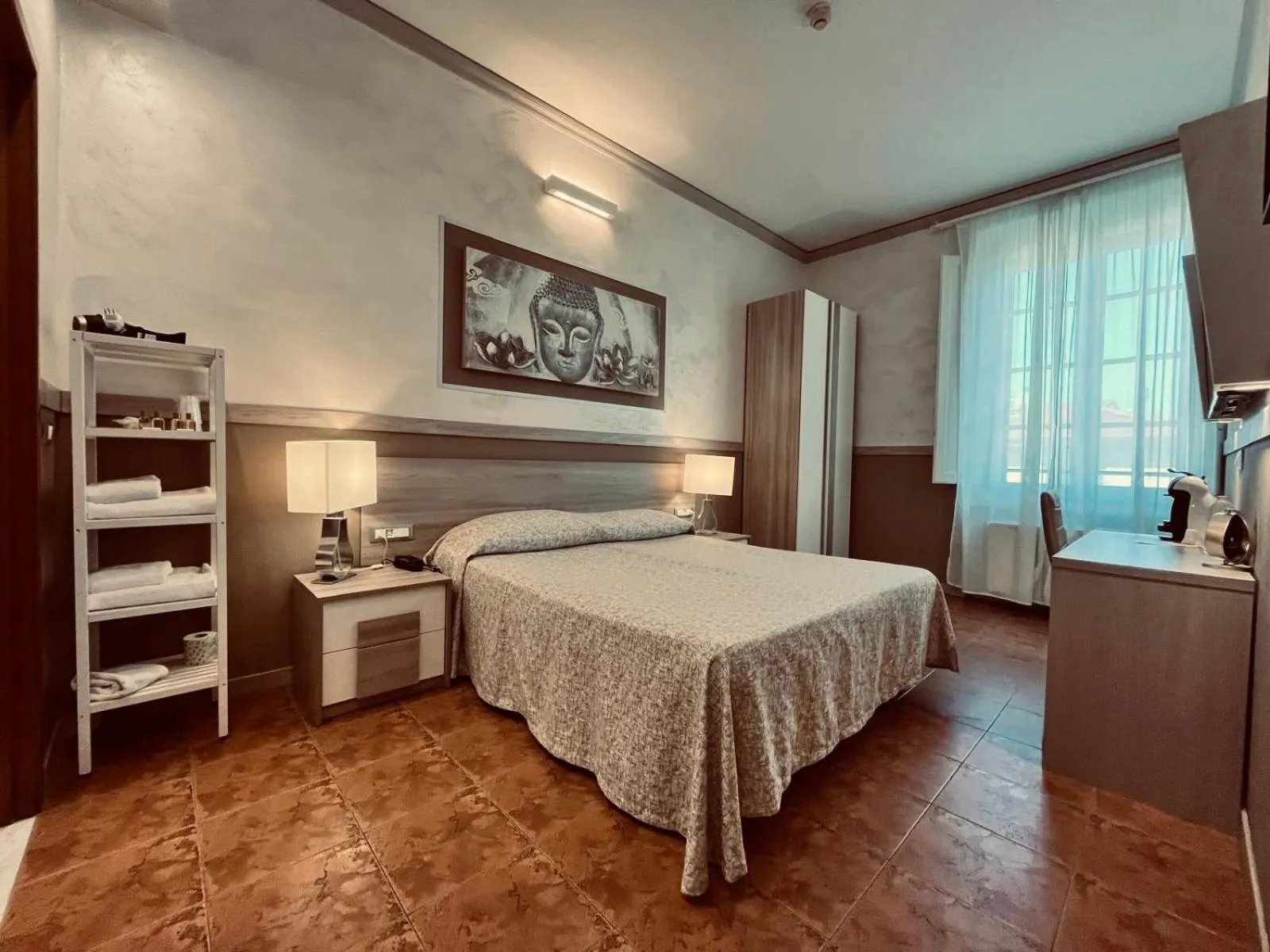 Bed in Hotel Alinari