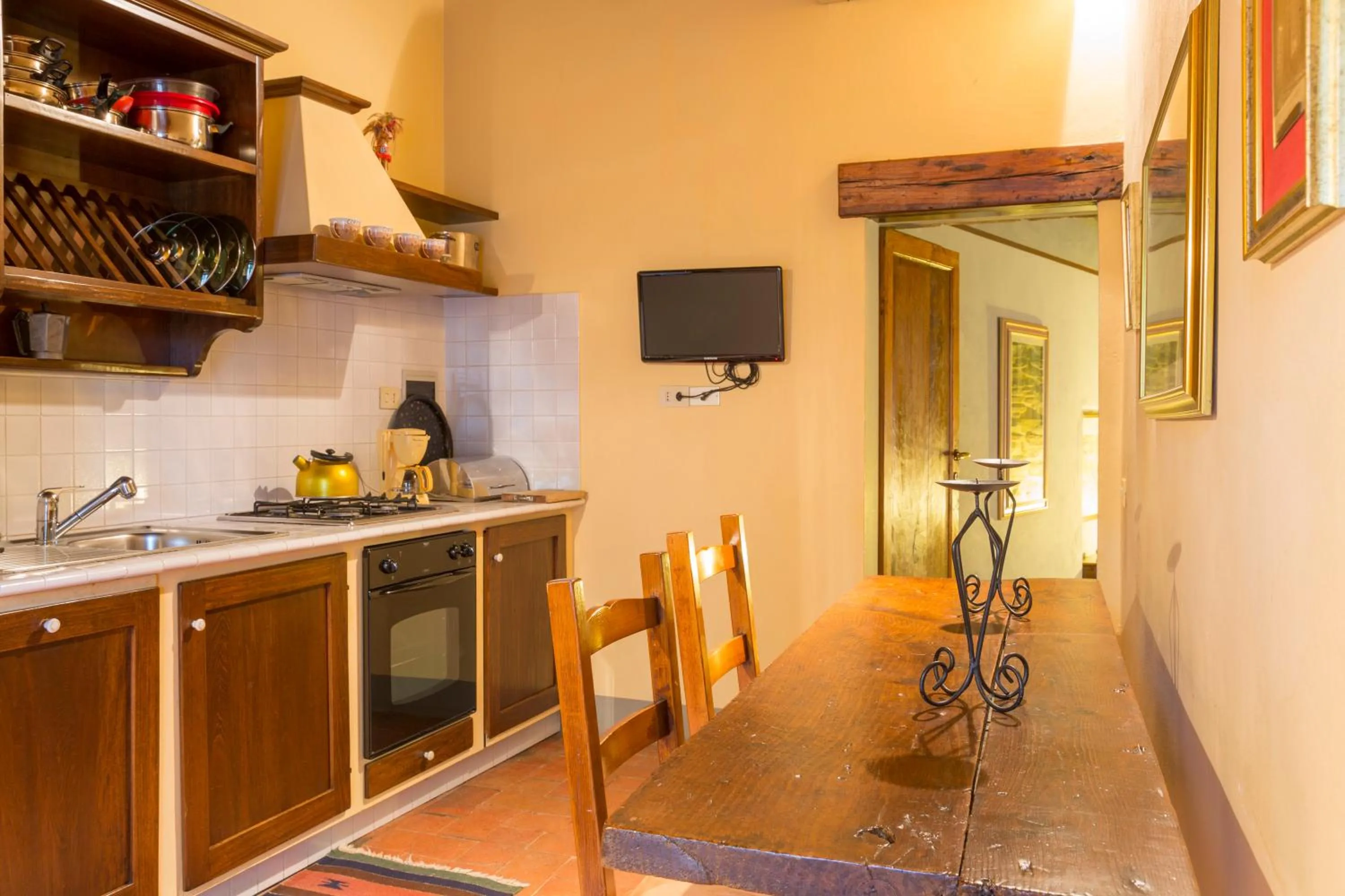 Kitchen or kitchenette in Fattoria Il Milione Agriturismo