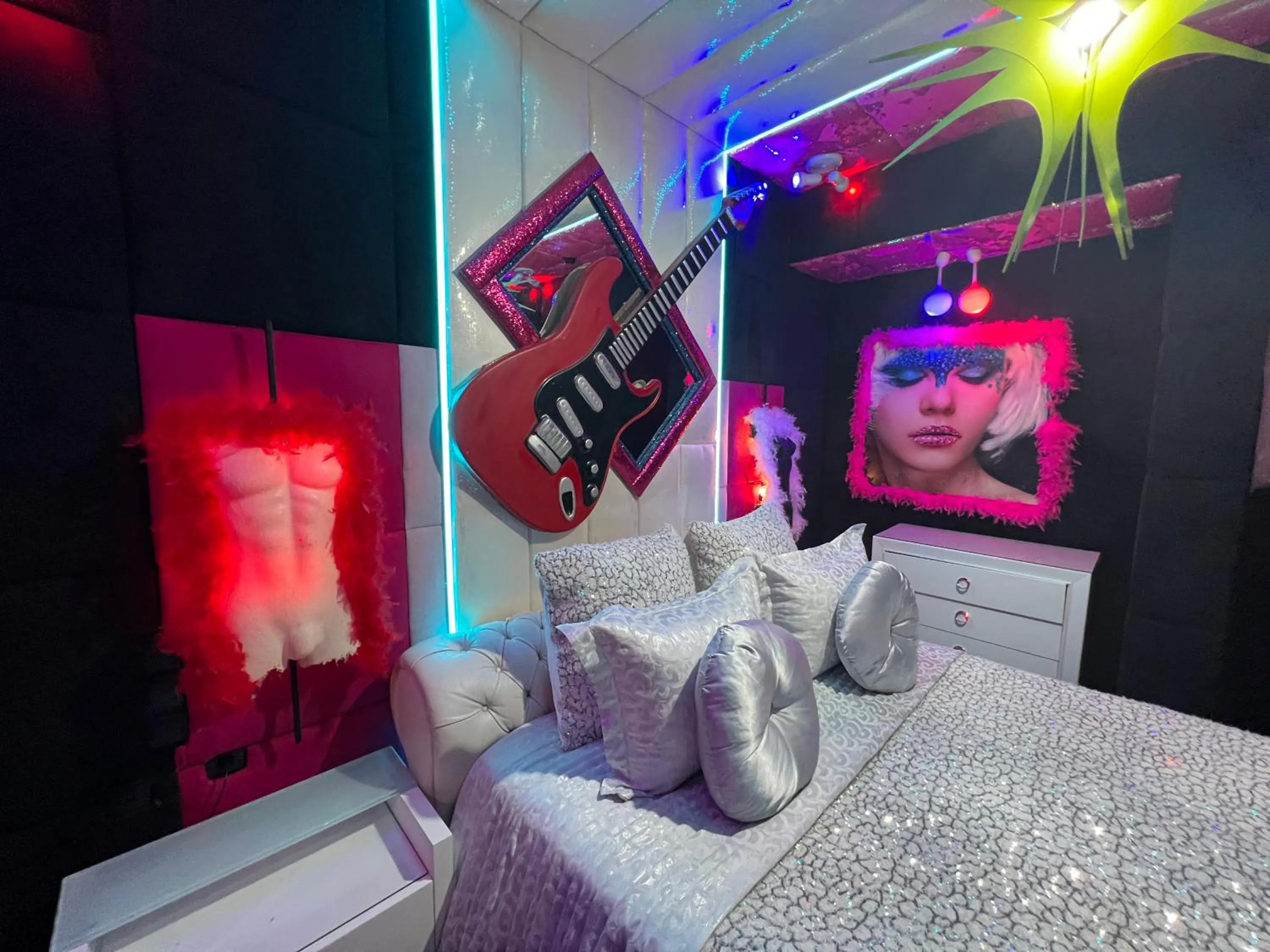 Decorative detail, Bed in Priamos Hotel Erato