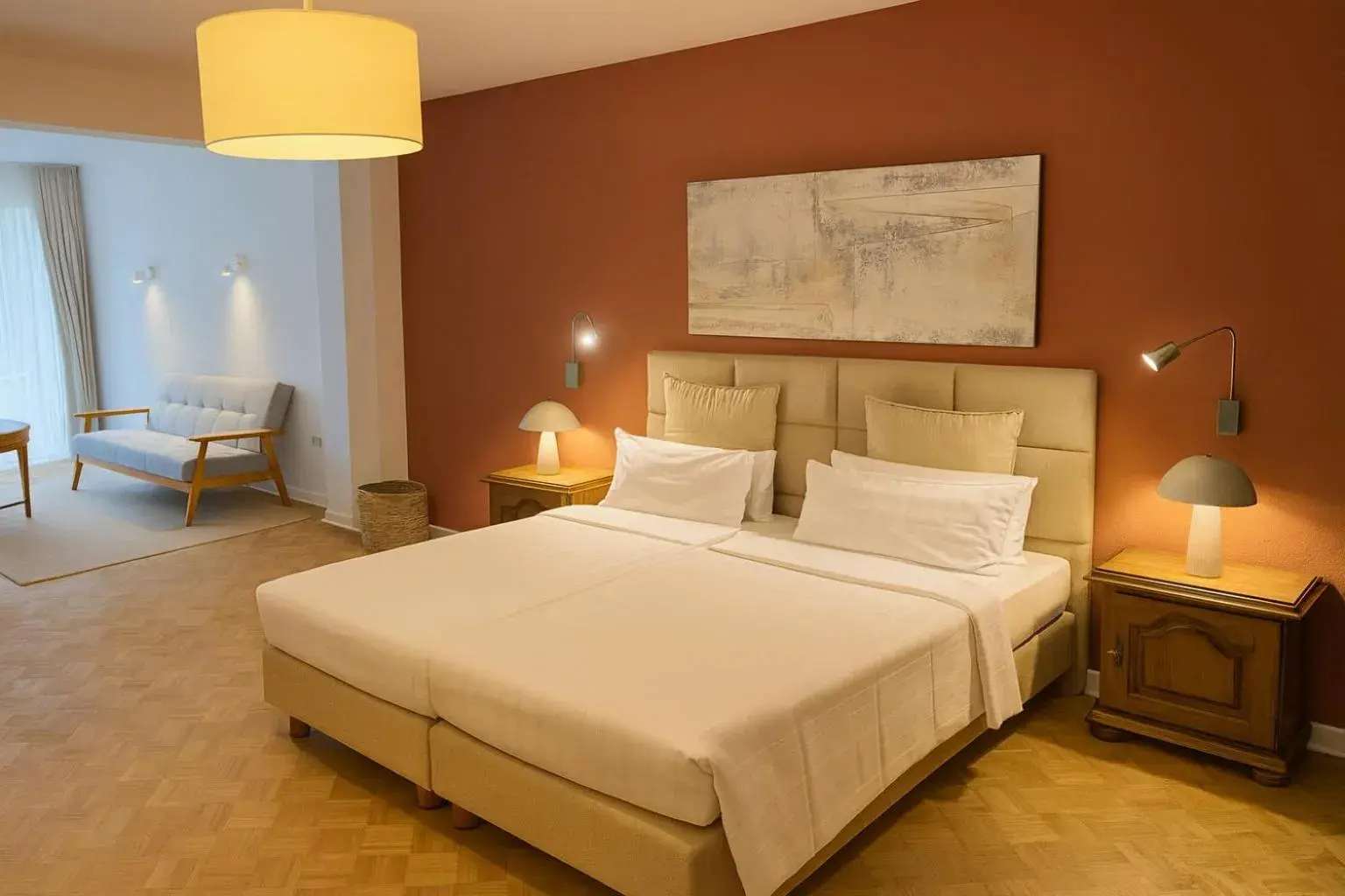 Bed in Hotel Alte Mühle Bed in Hotel Alte Mühle