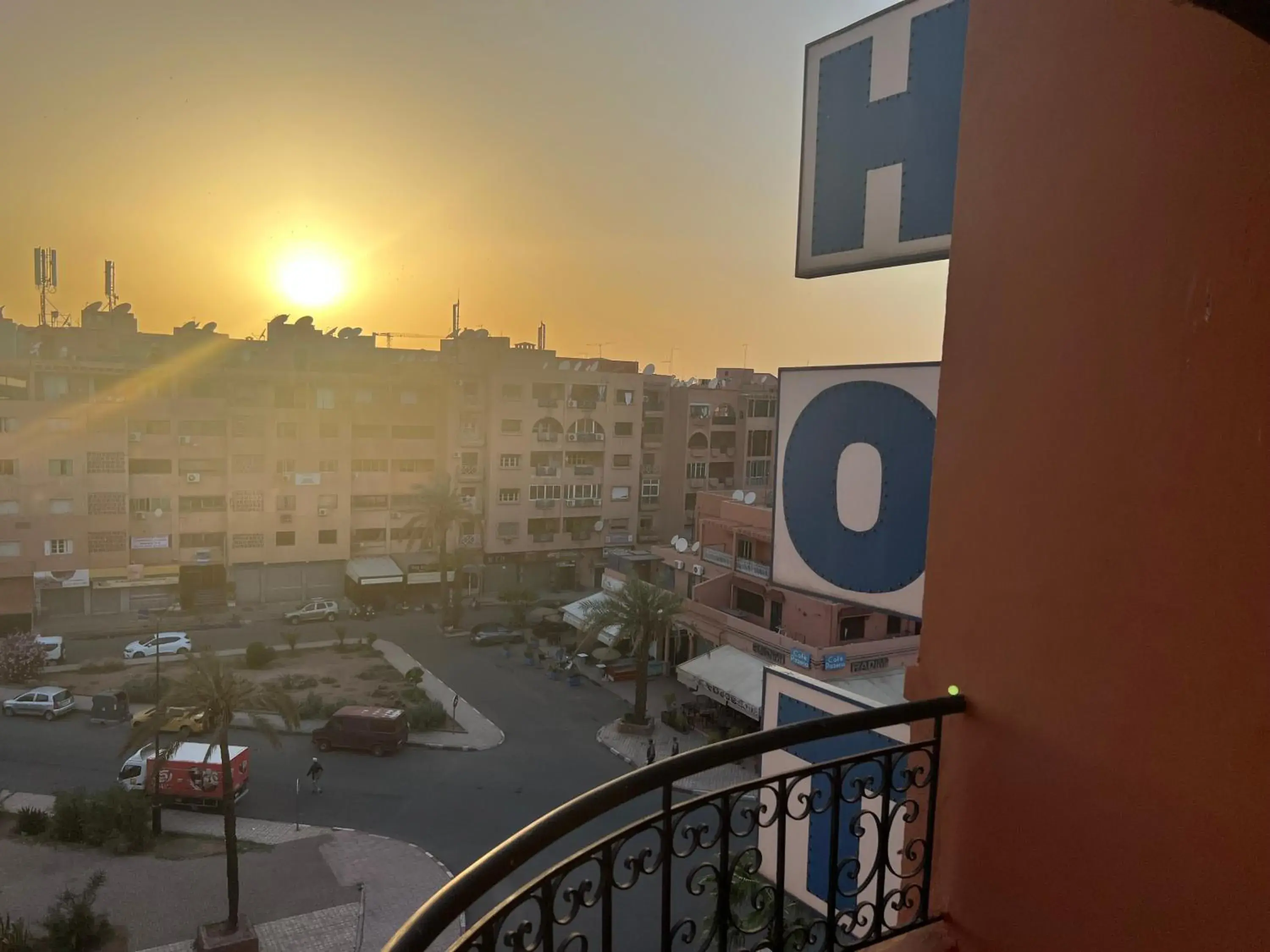 City view in Hotel Majorelle