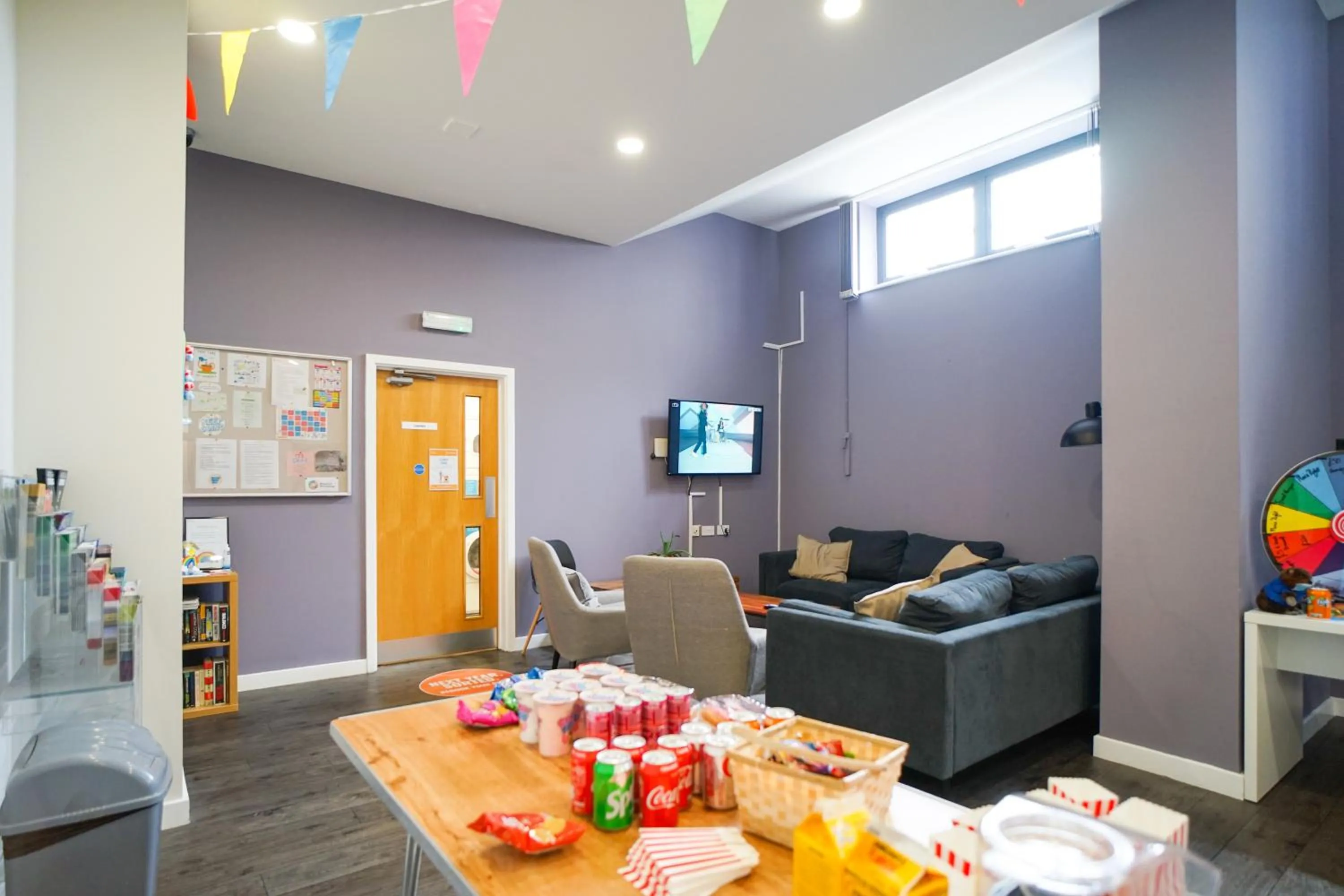 Communal lounge/ TV room in Beaverbank Place - Campus Residence