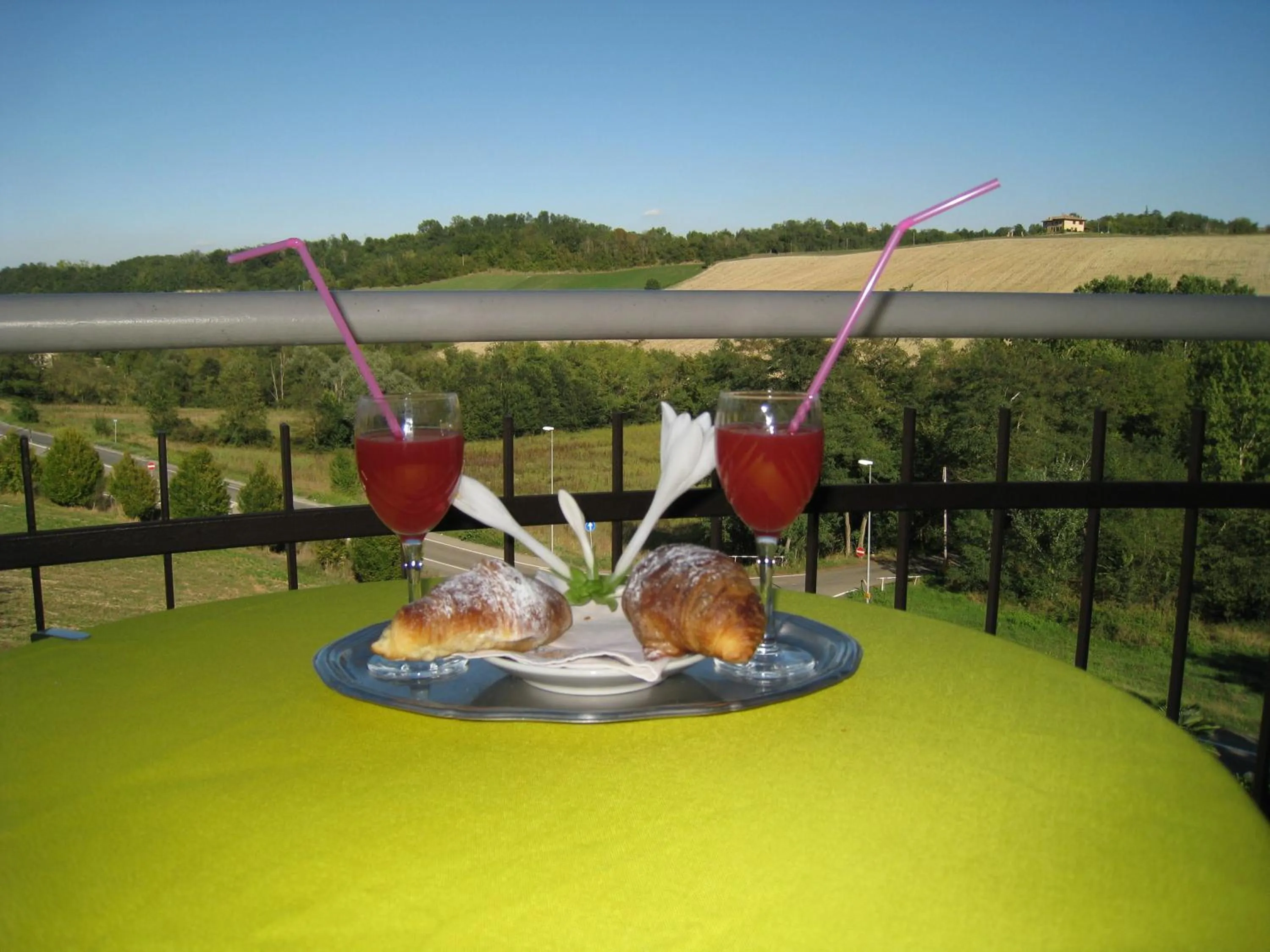 Balcony/Terrace in Hotel Boomerang - Check-in & Meals in front at hotel Sporting