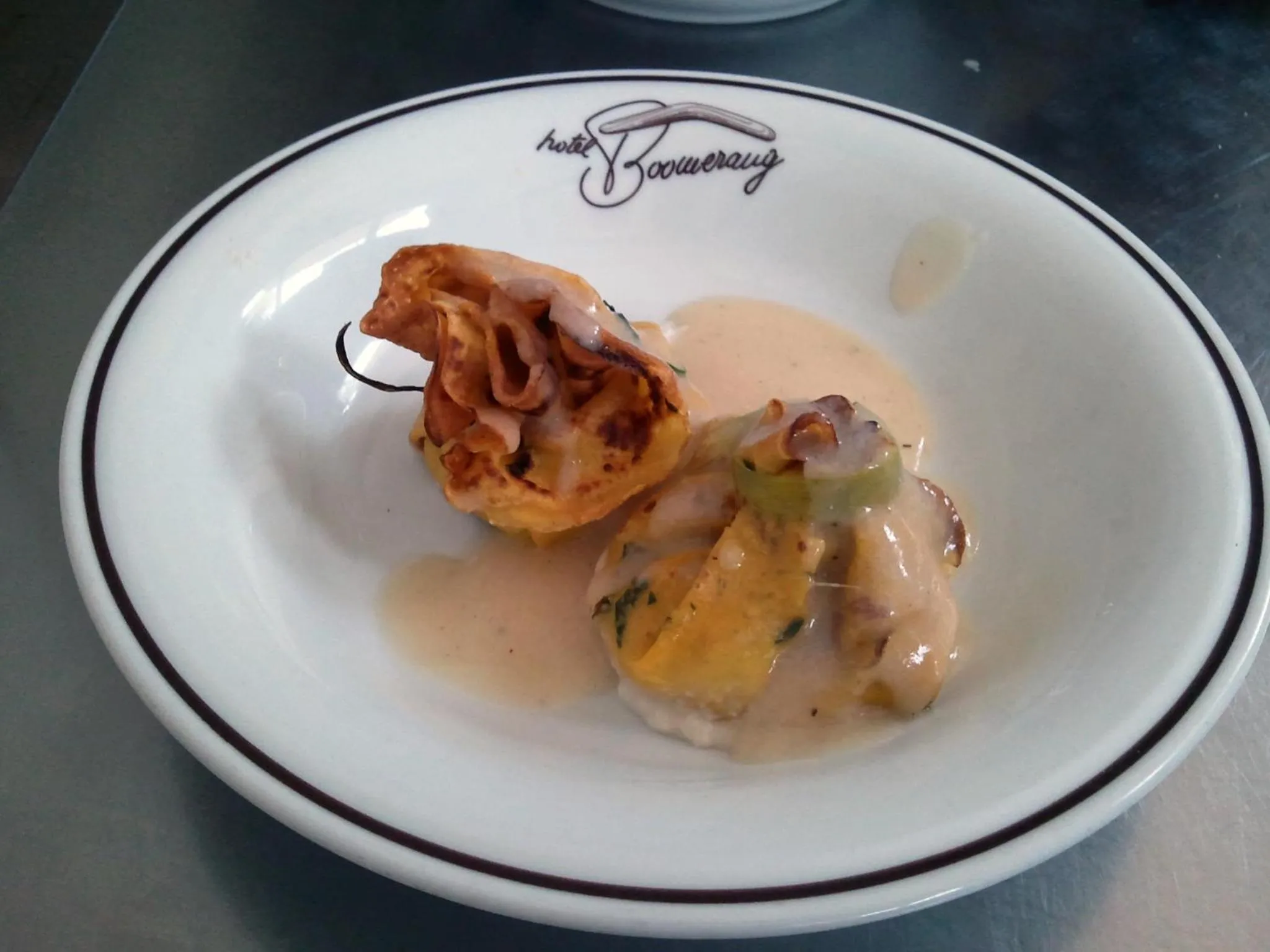 Food and drinks in Hotel Boomerang - Check-in & Meals in front at hotel Sporting