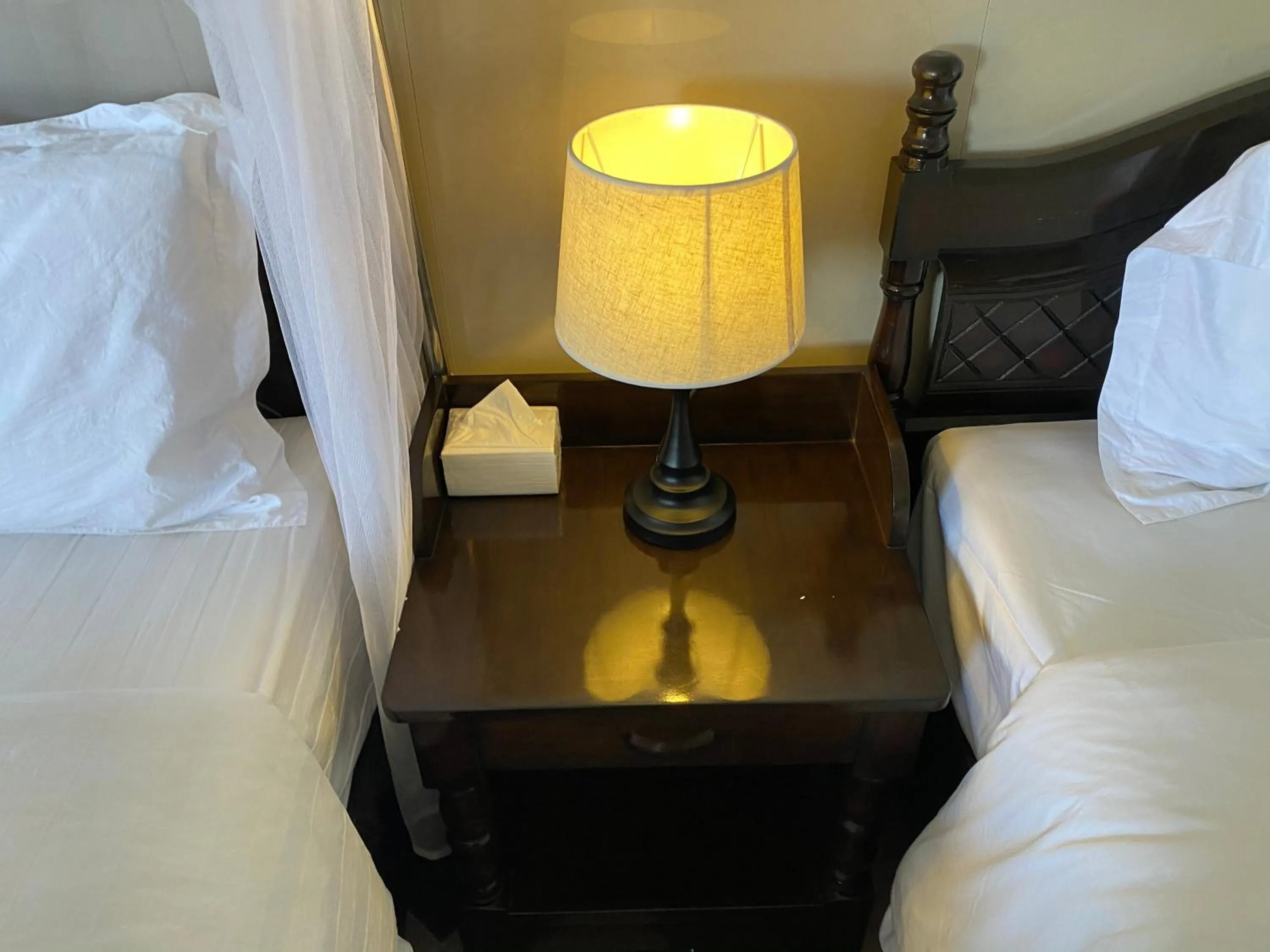 Bed in Azure Camotes Resort Hotel