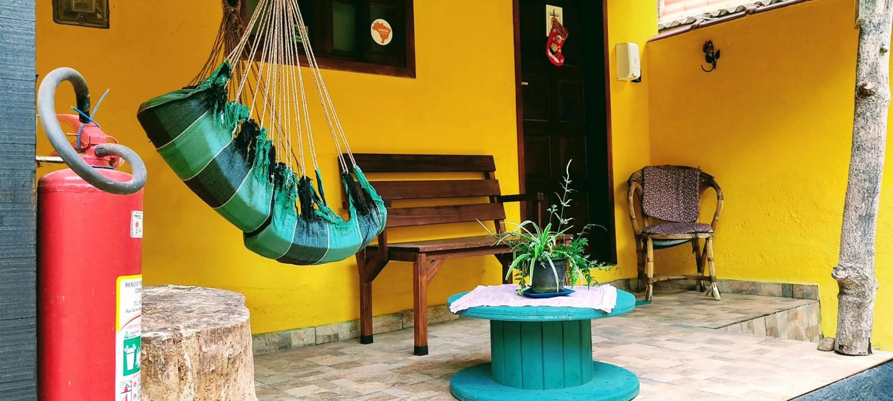 Patio in Bela Casa Quartos e Hostel Ilha Grande