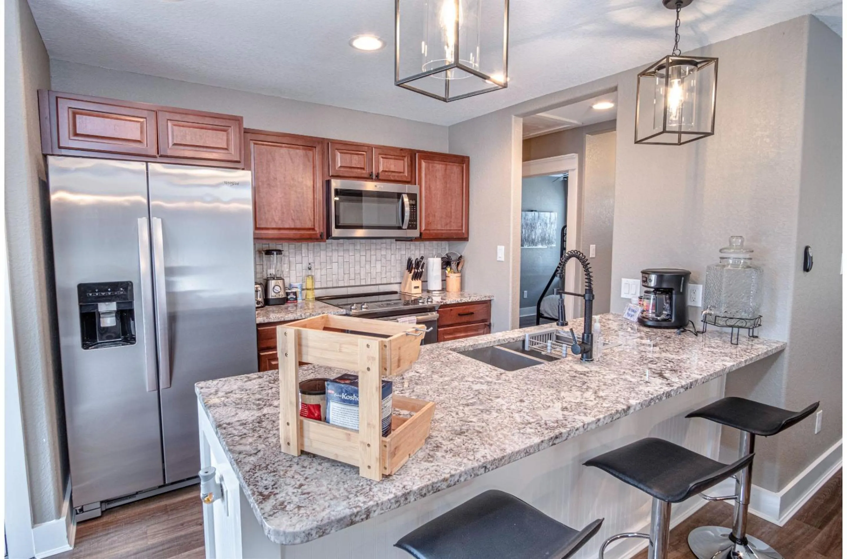 Kitchen or kitchenette in Lovely 3 BR Home Only 9 Minutes from Downtown