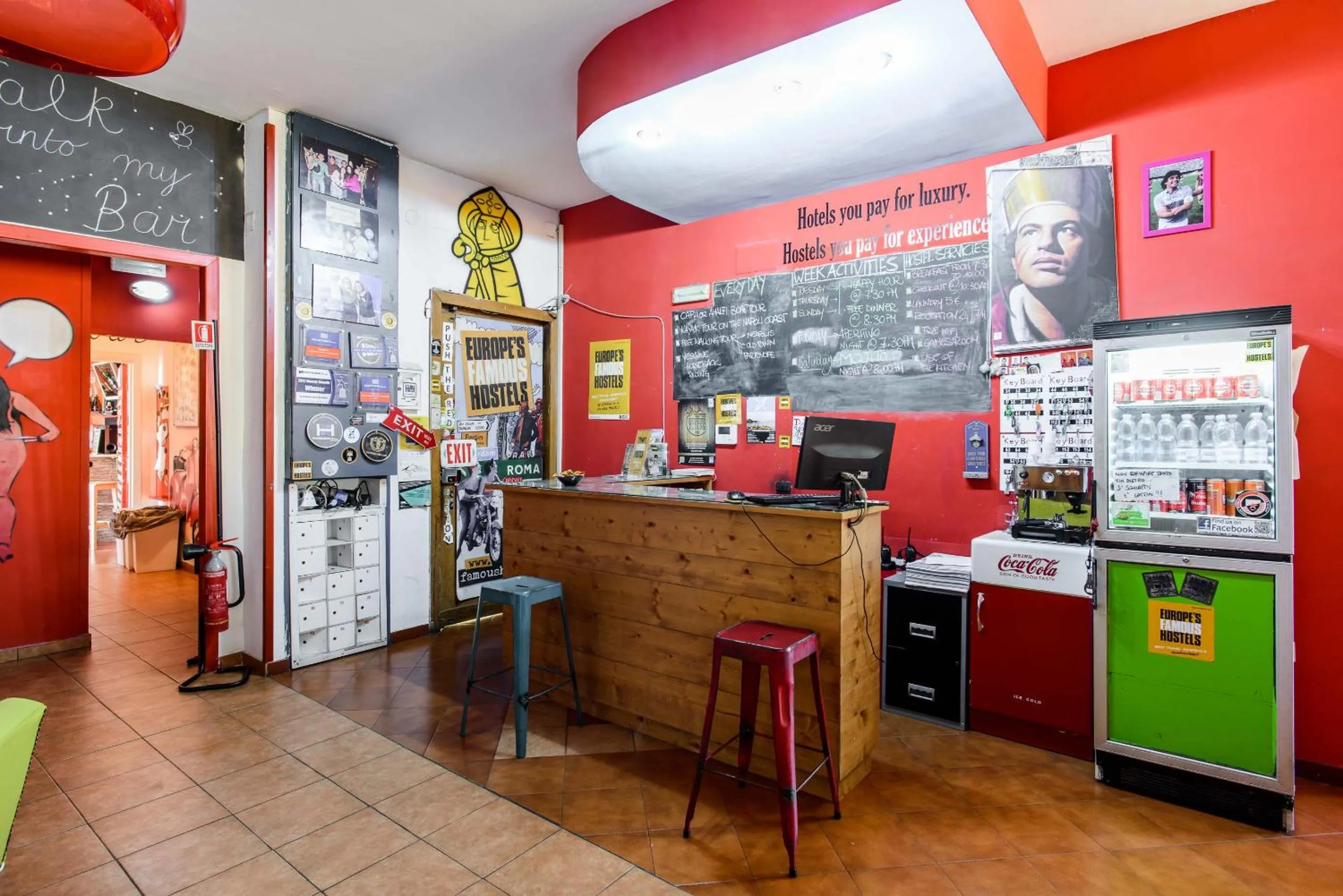 Lobby or reception in Hostel of the Sun