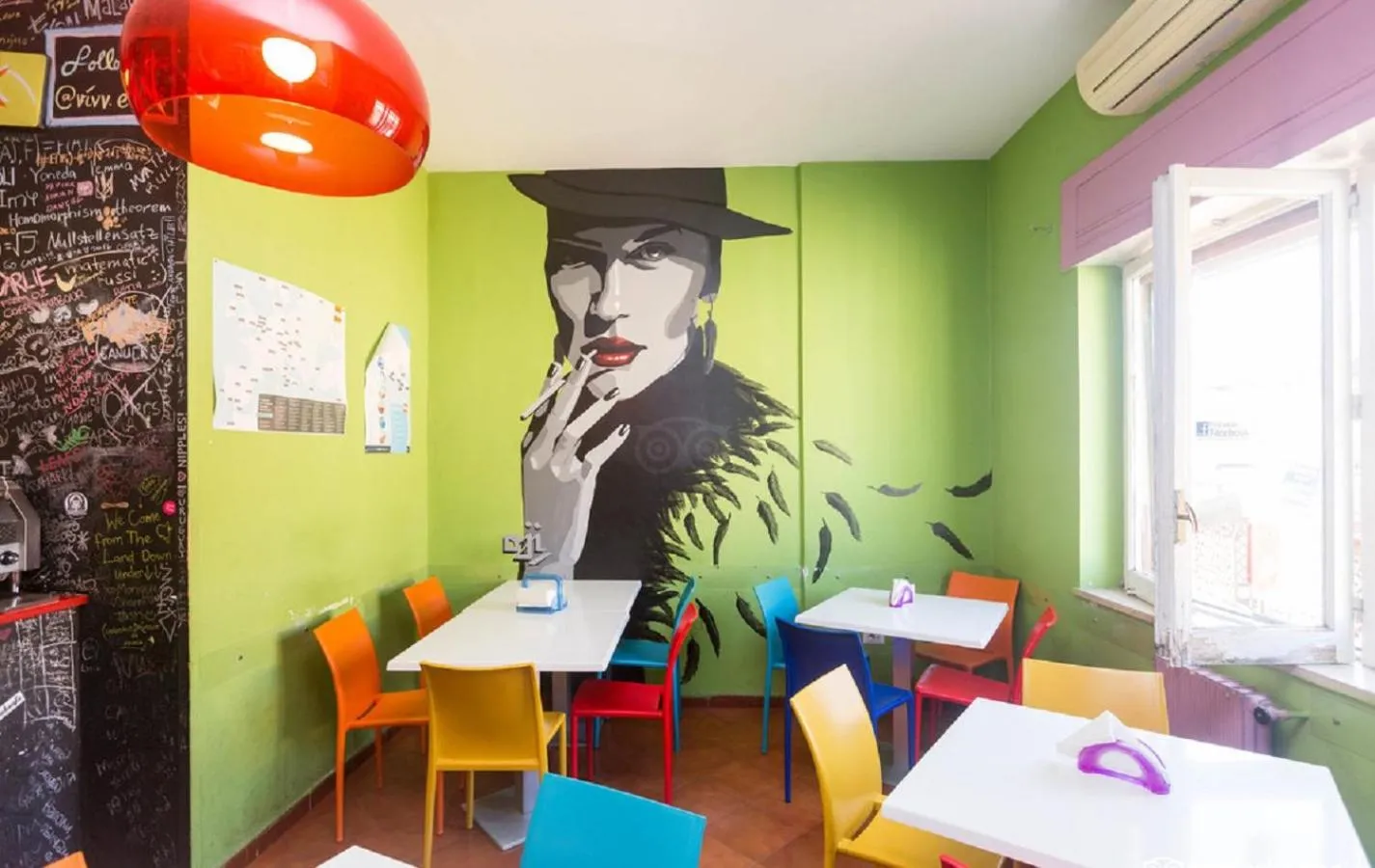 Communal kitchen in Hostel of the Sun