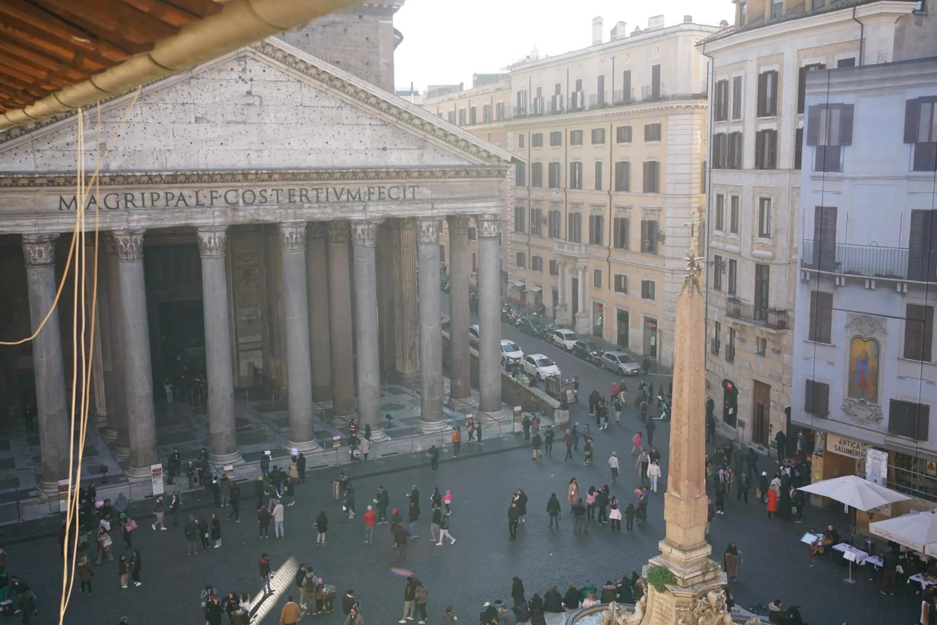 City view in Antico Albergo del Sole al Pantheon City view in Antico Albergo del Sole al Pantheon