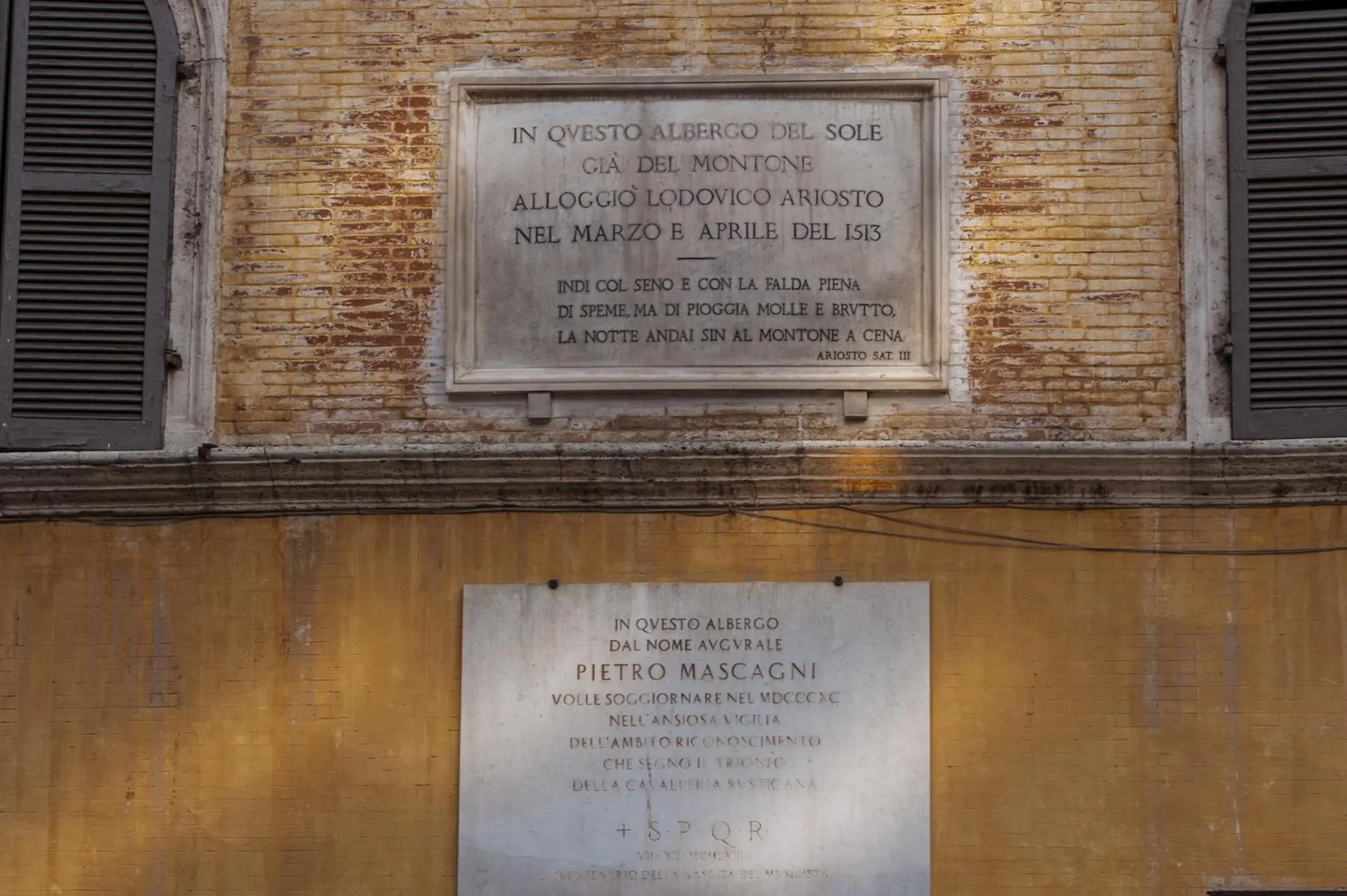 Facade/entrance in Antico Albergo del Sole al Pantheon Facade/entrance in Antico Albergo del Sole al Pantheon
