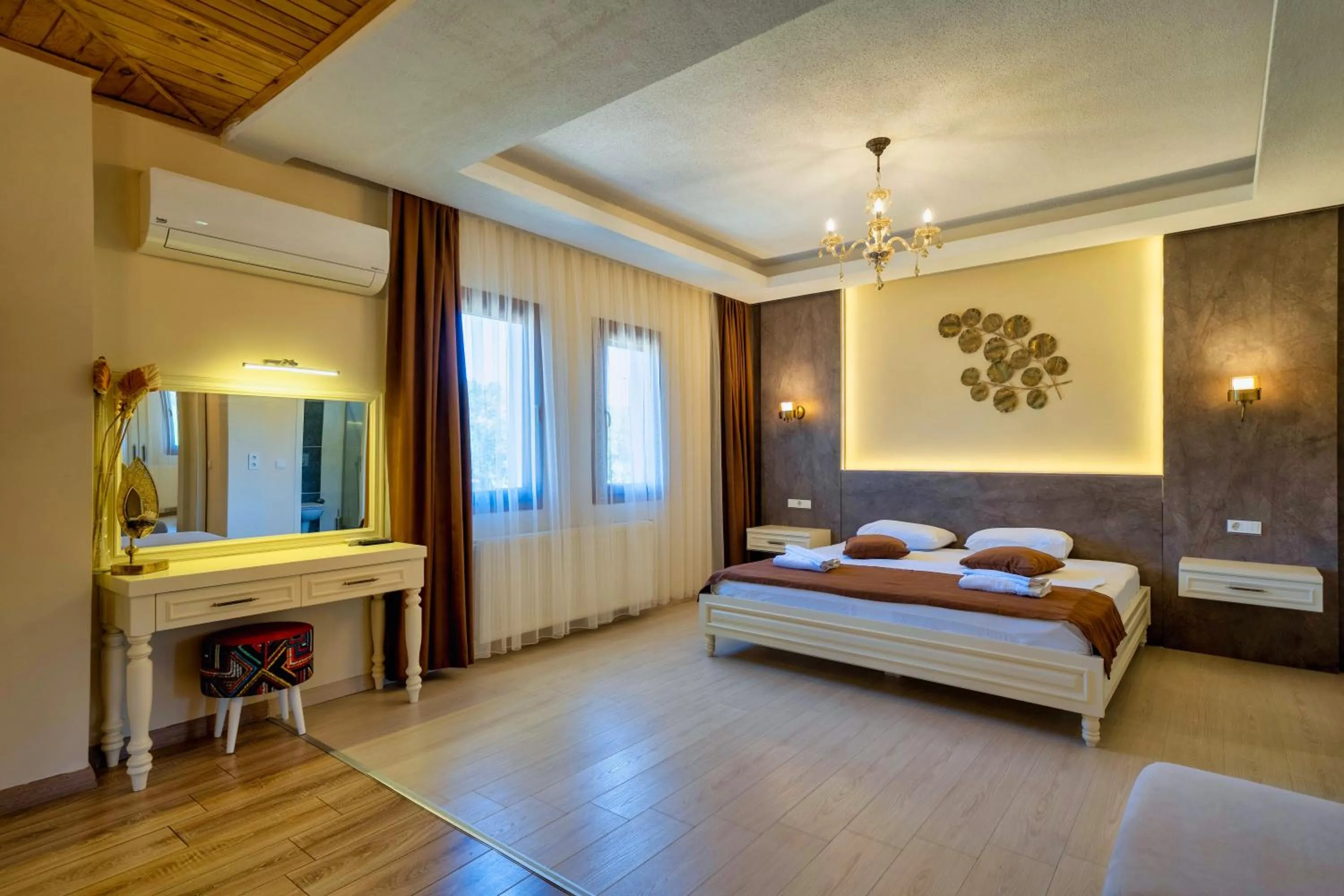 Bed in Lemon Villa Fethiye very special location and stylish design