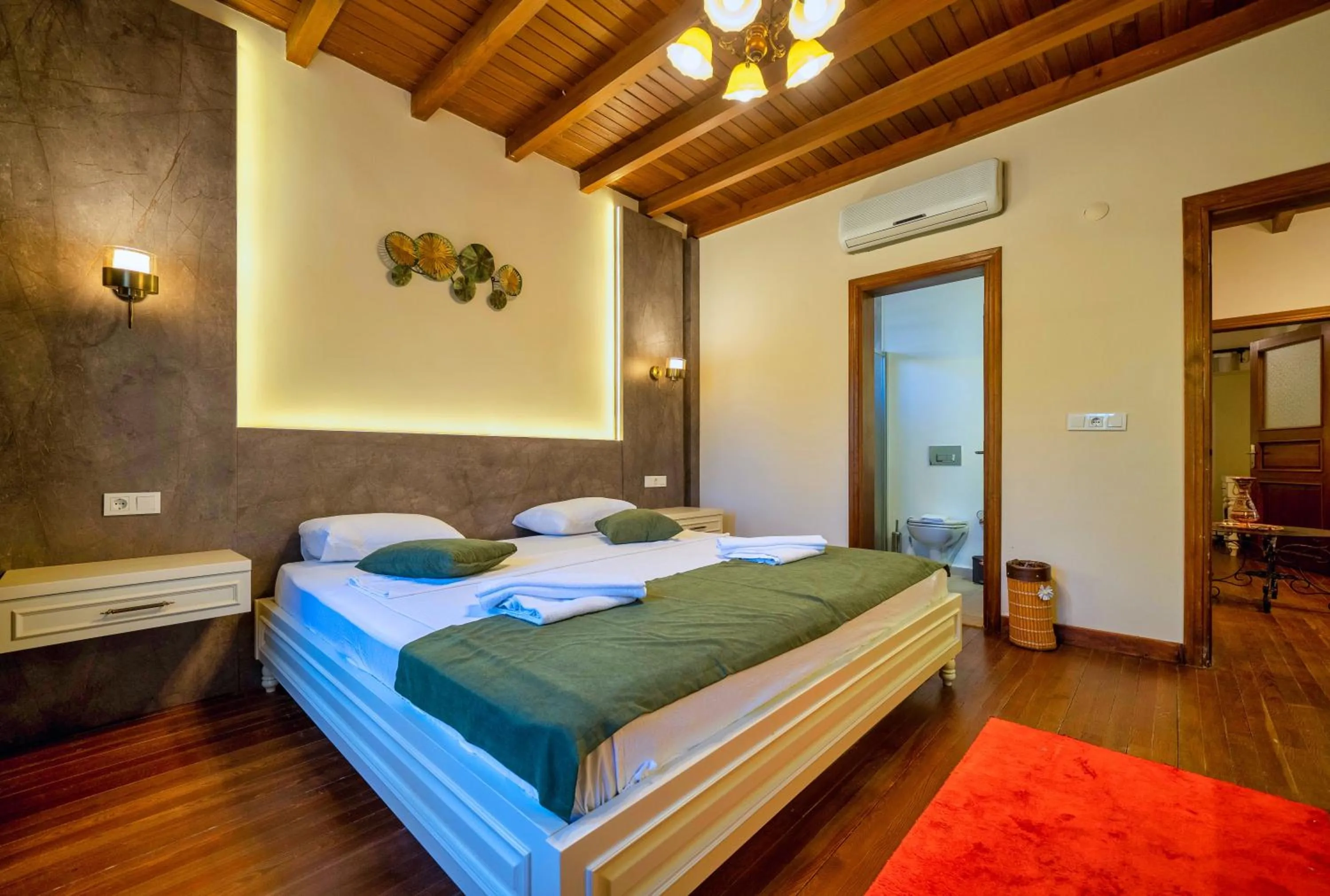 Bed in Lemon Villa Fethiye very special location and stylish design