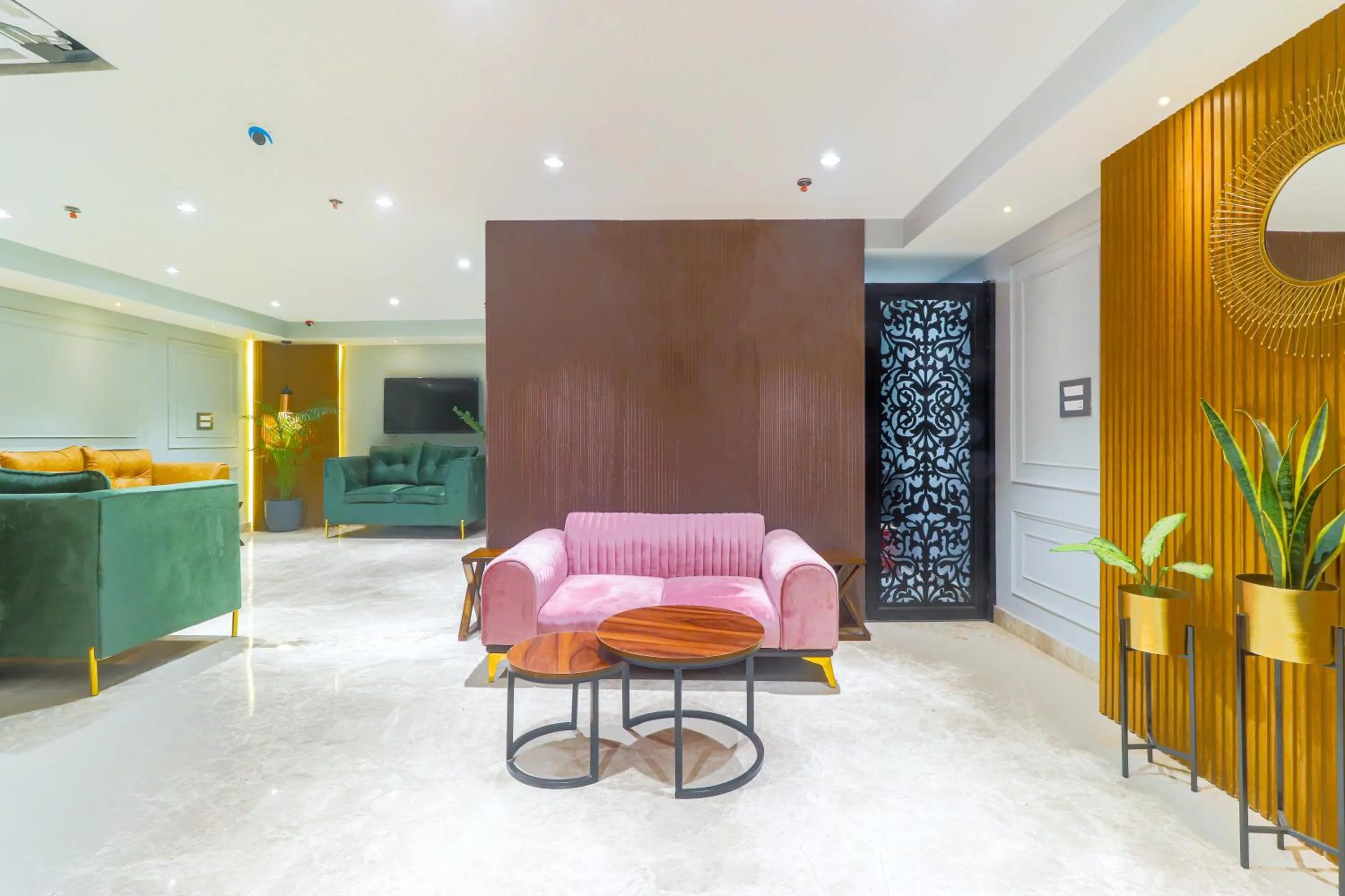 Lobby or reception in Hotel Bricks, Karol Bagh, New Delhi
