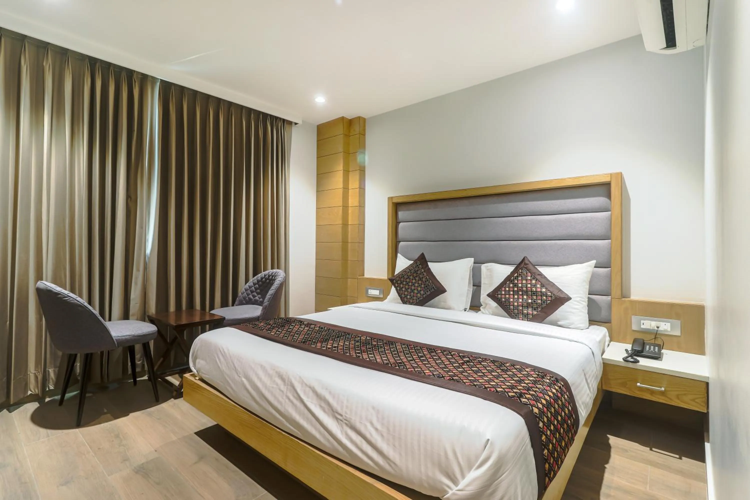 Bed in Hotel Bricks, Karol Bagh, New Delhi
