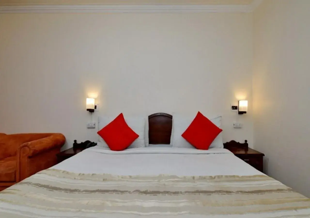 Bed in Hotel Aroma Nainital In house parking Bed in Hotel Aroma Nainital In house parking