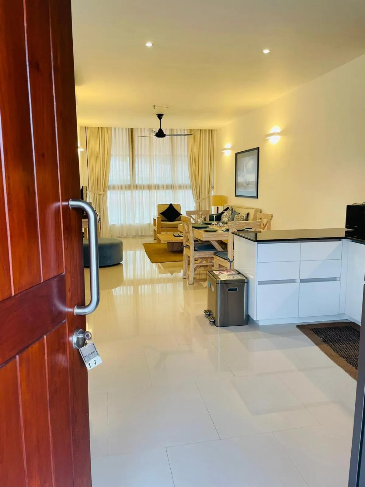 Living room in Oceanfront Galle by ICC