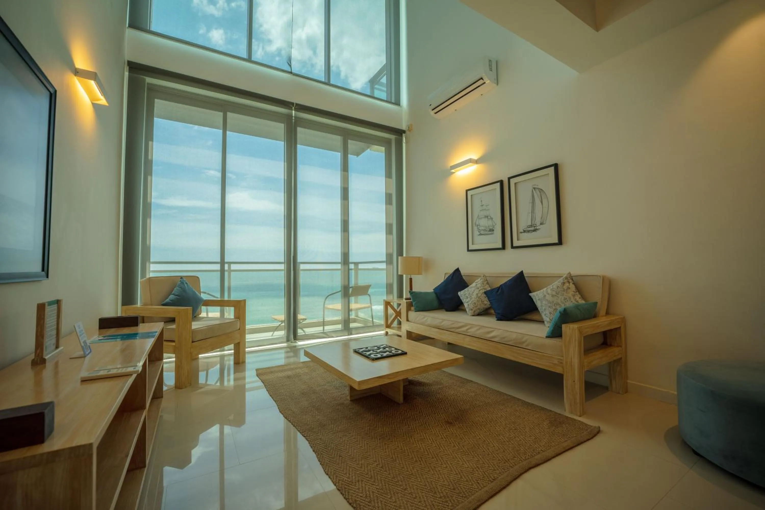 Living room in Oceanfront Galle by ICC