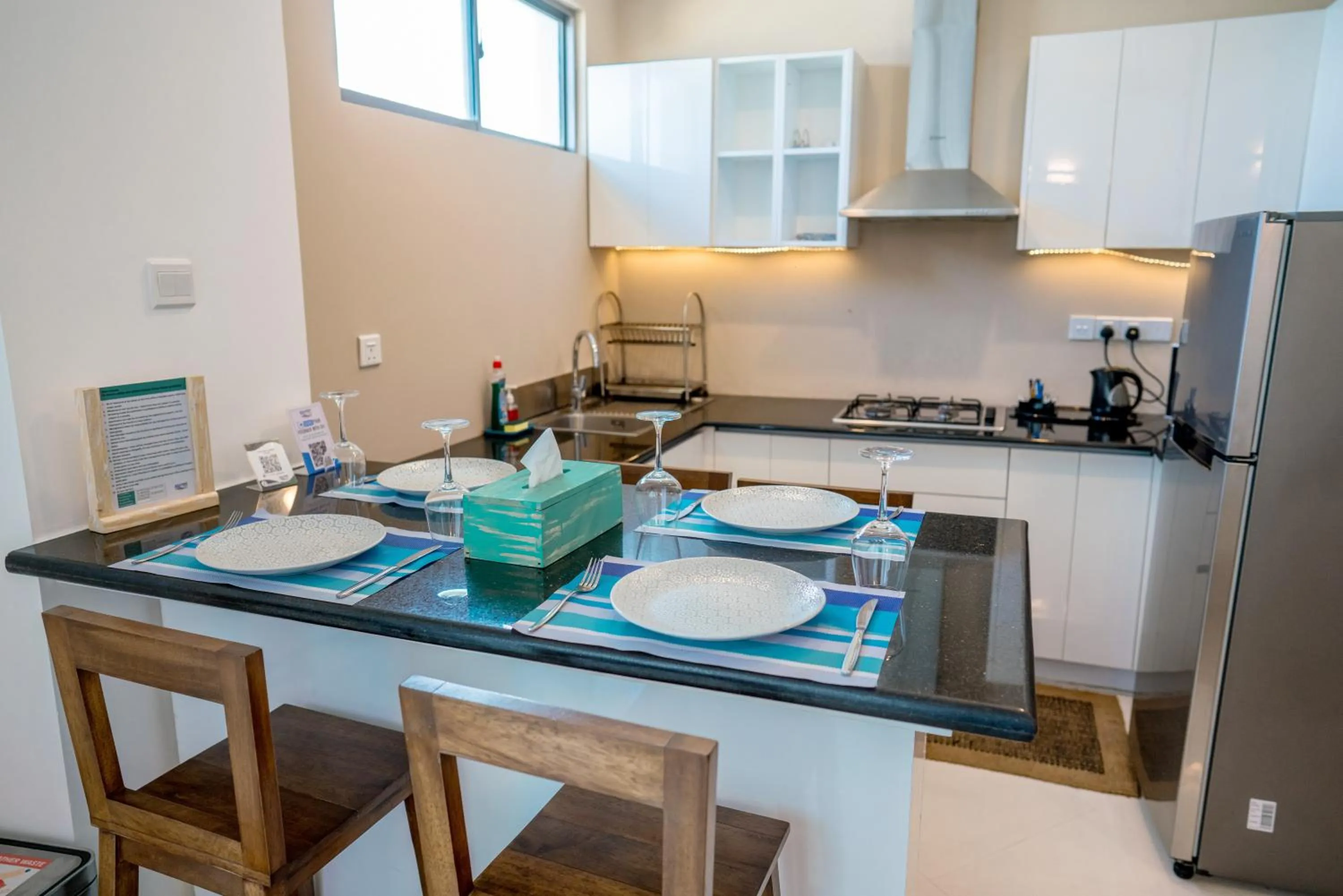 kitchen in Oceanfront Galle by ICC