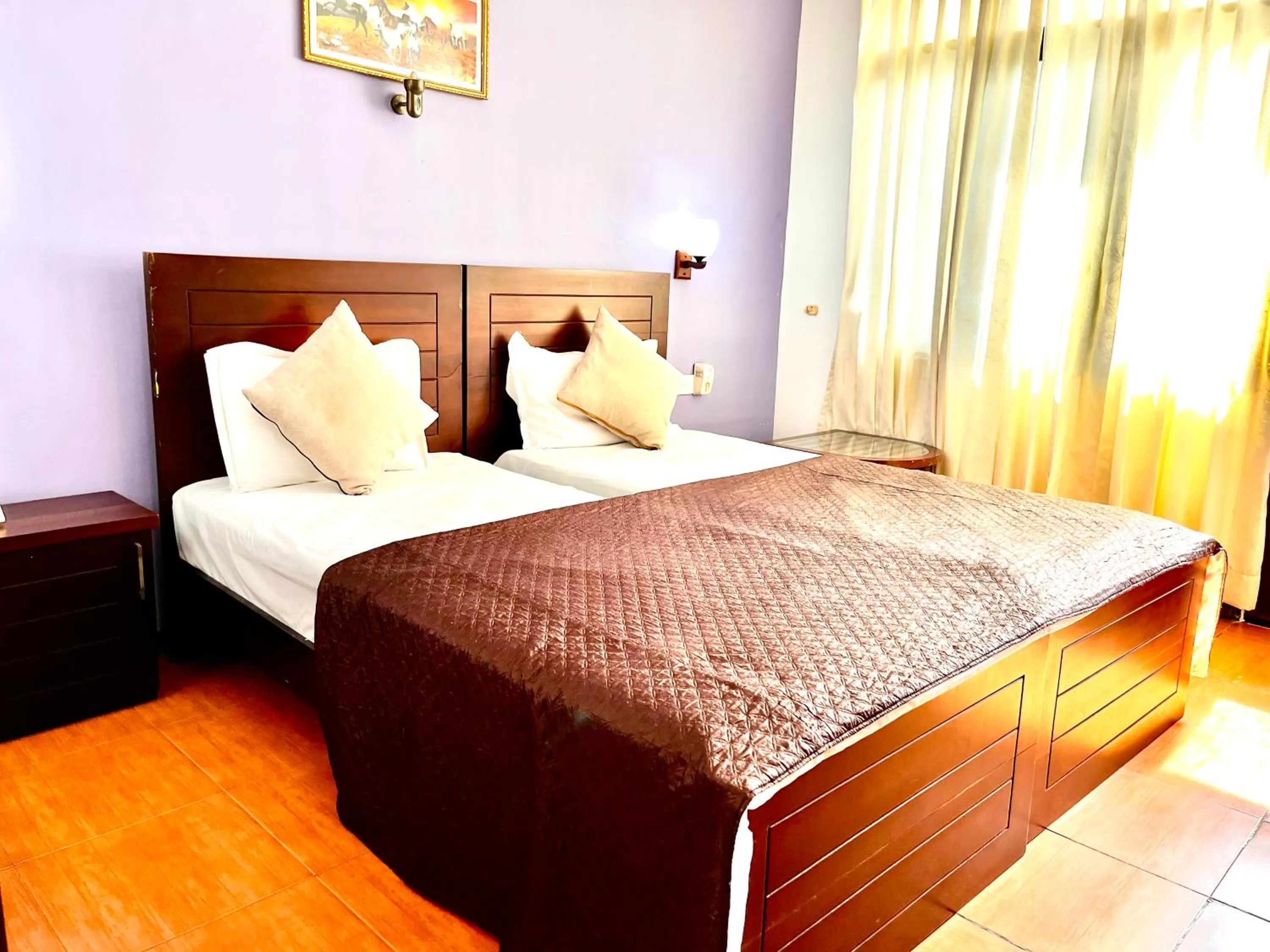 Bed in Subhas Tourist Hotel