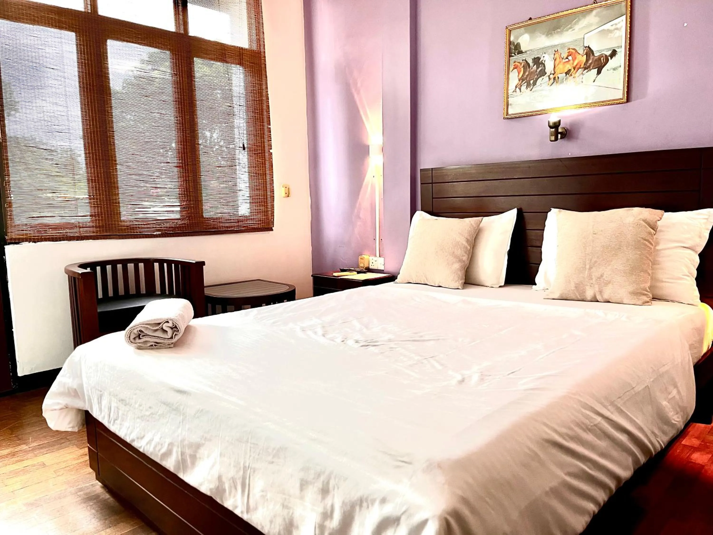 Bed in Subhas Tourist Hotel