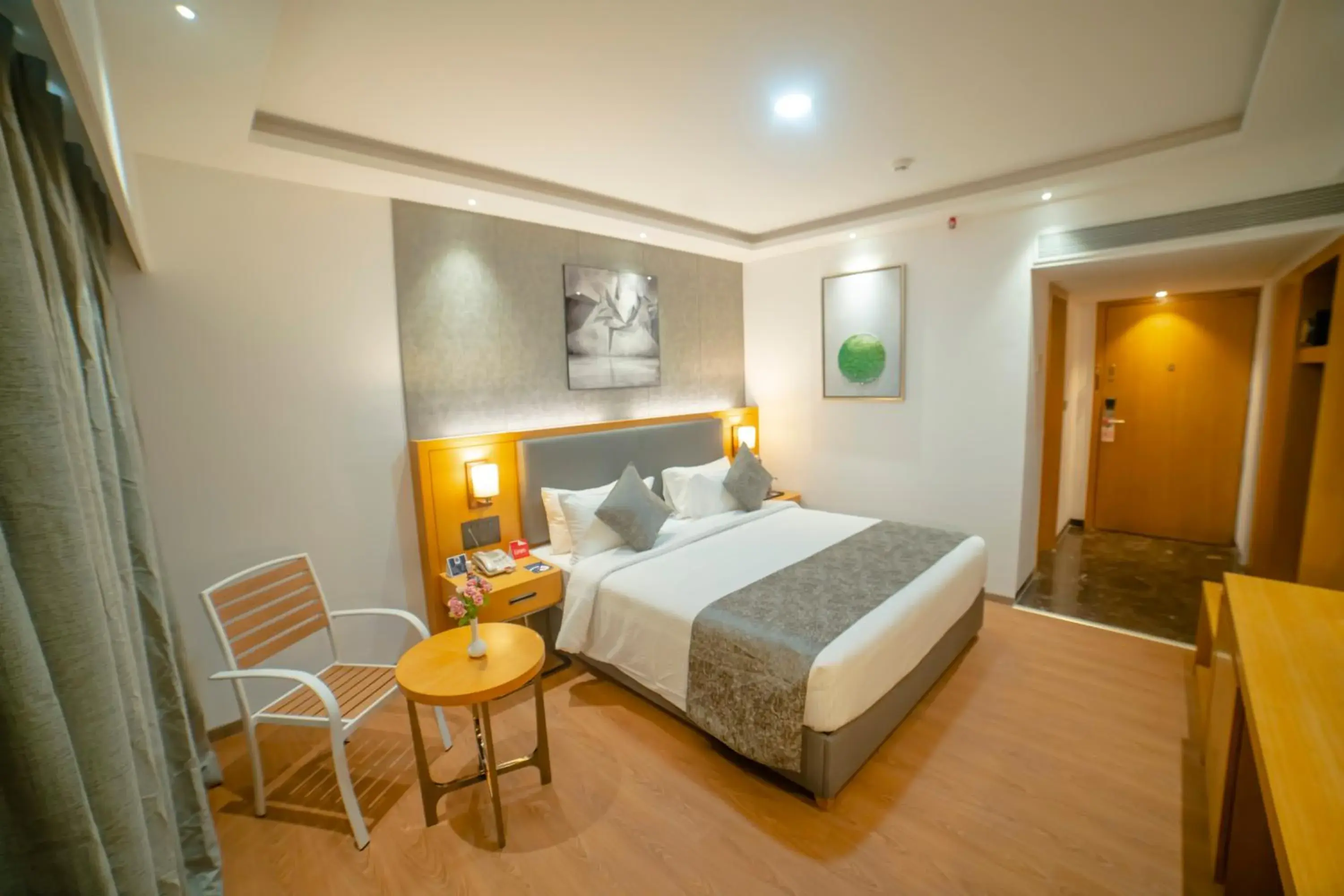 View (from property/room), Bed in Zip By Spree Hotels Chakan, Pune View (from property/room), Bed in Zip By Spree Hotels Chakan, Pune