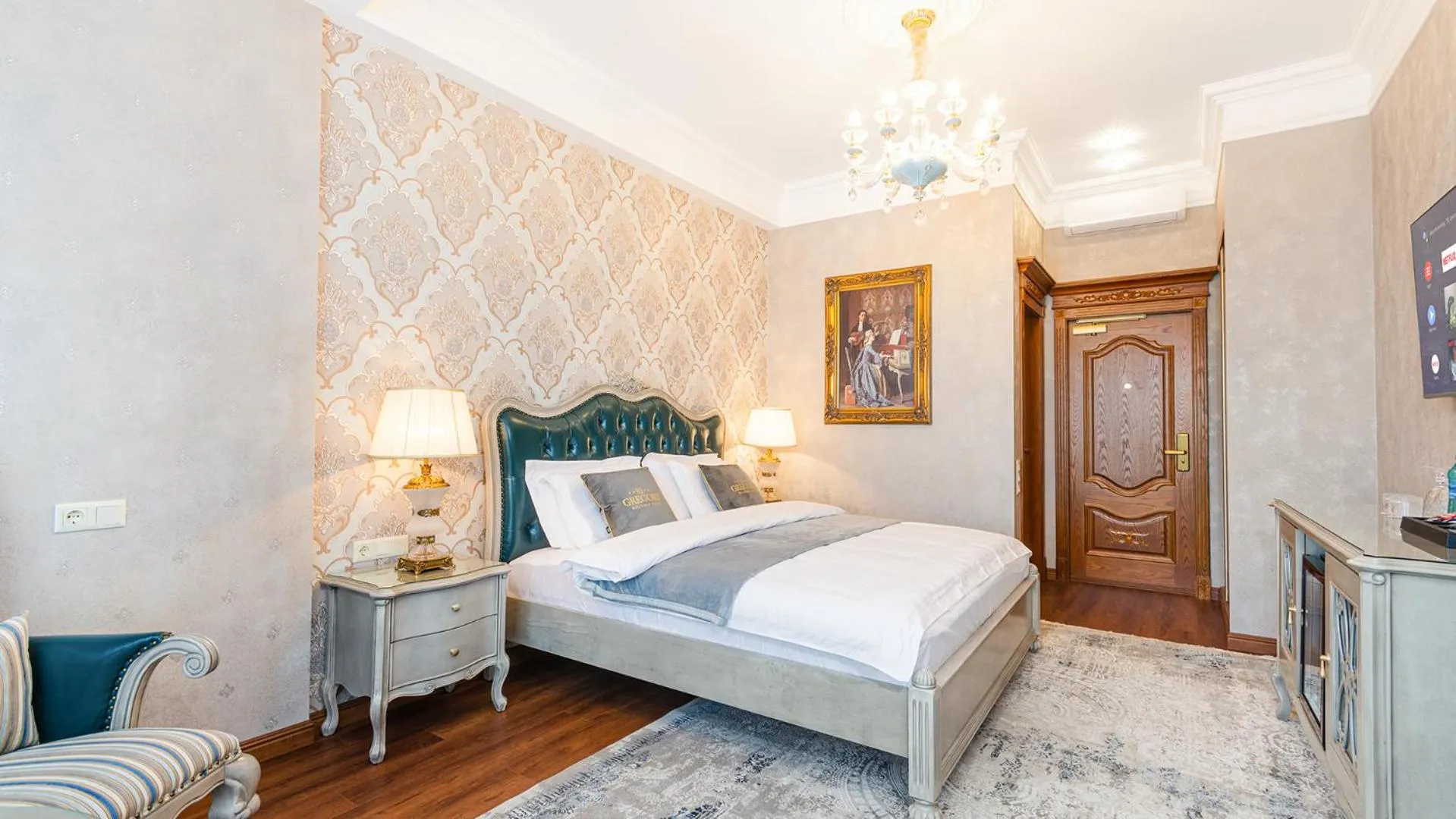 Bed in GREGORY Boutique Hotel Chisinau