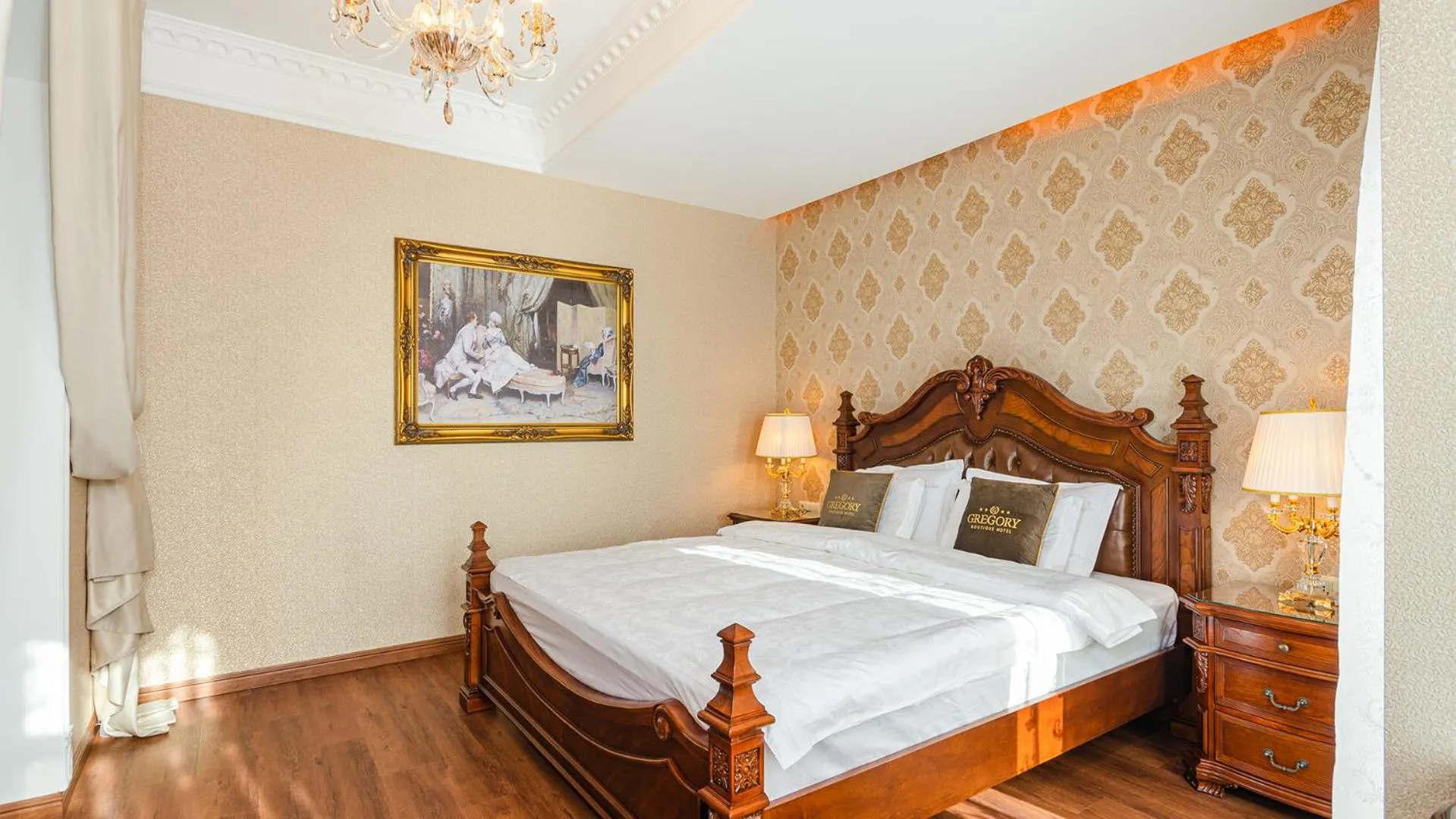 Bed in GREGORY Boutique Hotel Chisinau