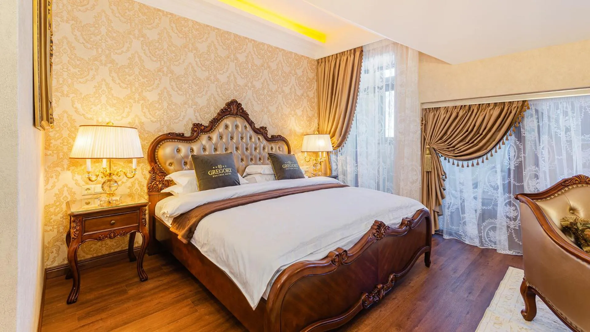 Bed in GREGORY Boutique Hotel Chisinau