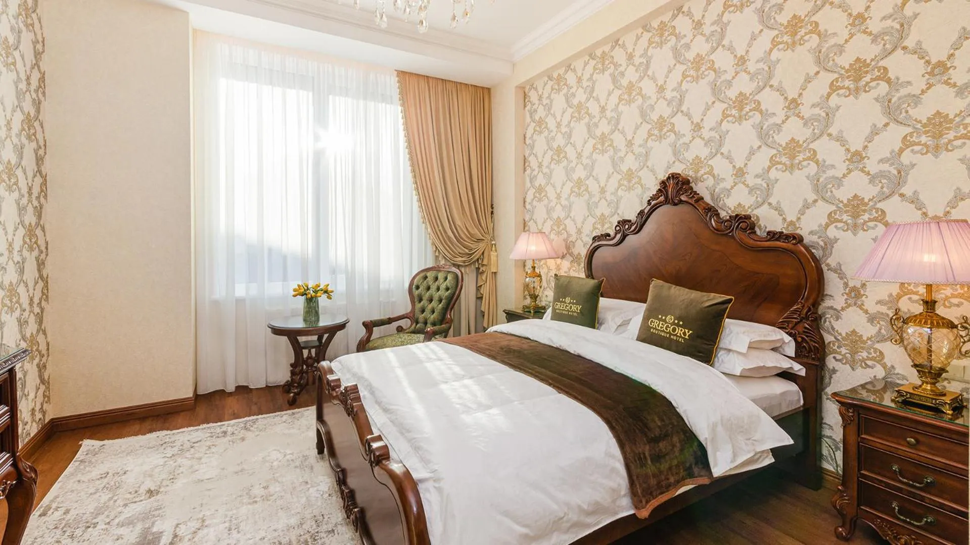 Bed in GREGORY Boutique Hotel Chisinau