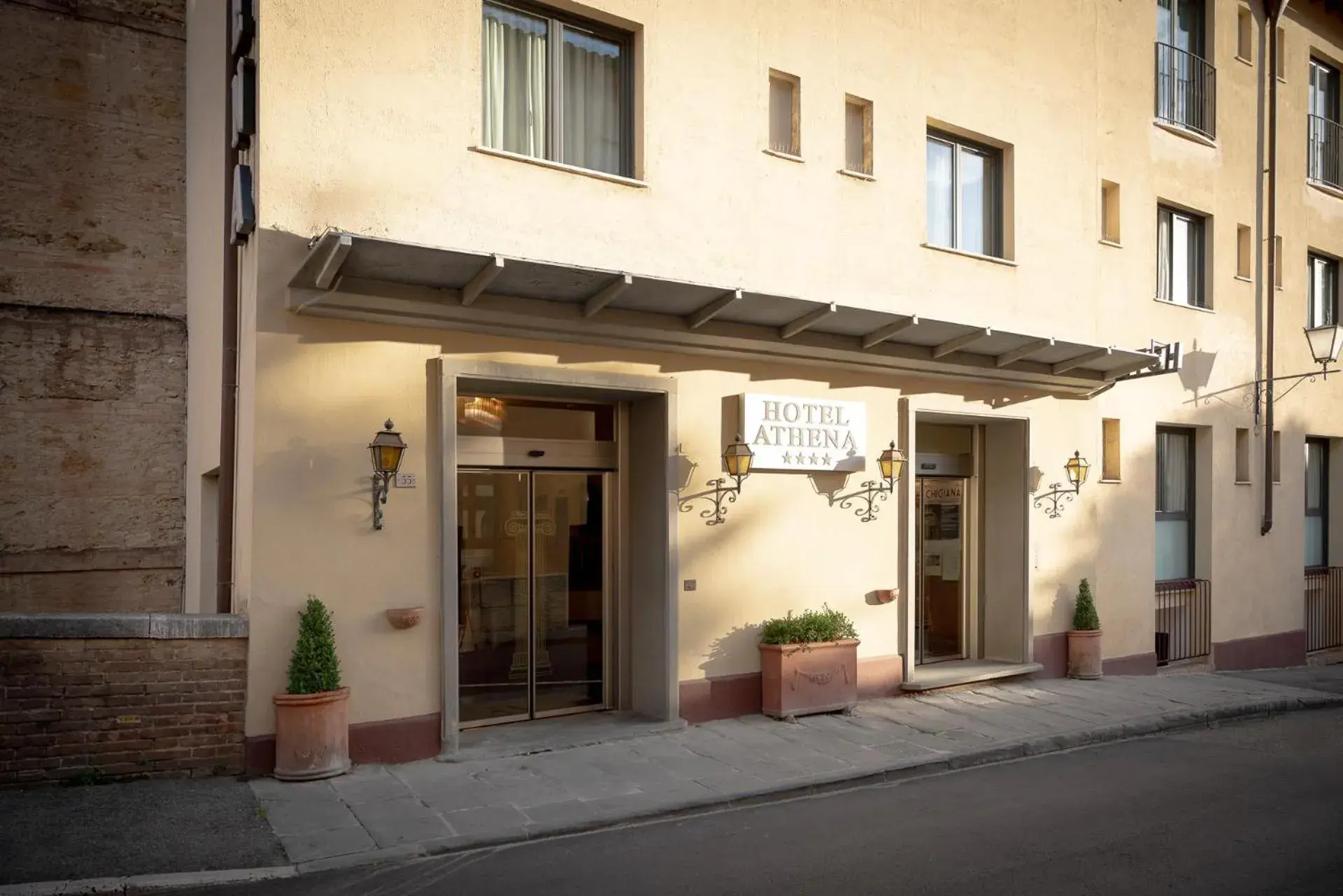 Facade/entrance in Hotel Athena Facade/entrance in Hotel Athena