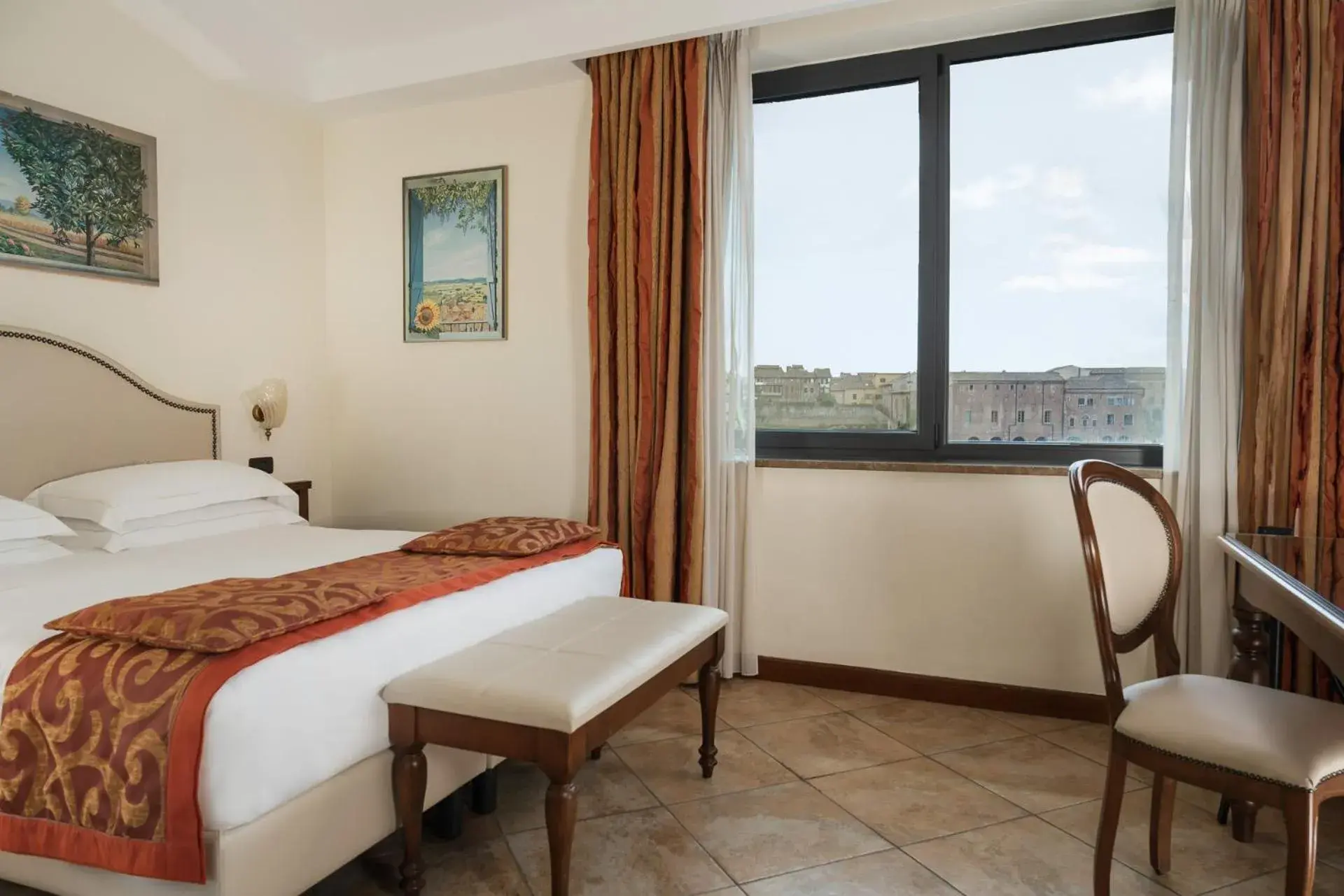 View (from property/room), Bed in Hotel Athena View (from property/room), Bed in Hotel Athena