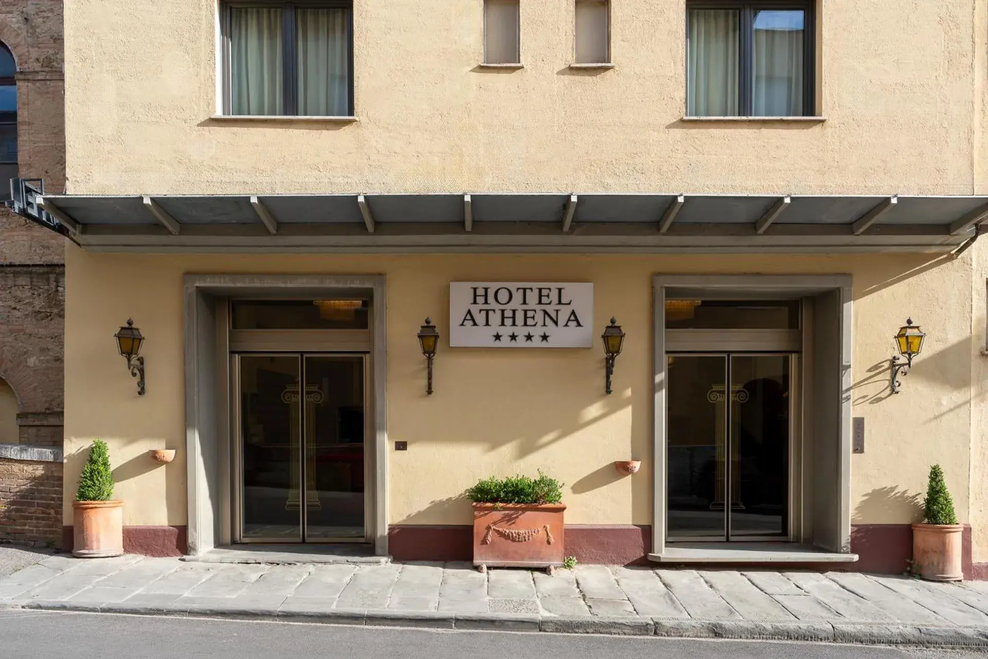 Facade/entrance in Hotel Athena Facade/entrance in Hotel Athena
