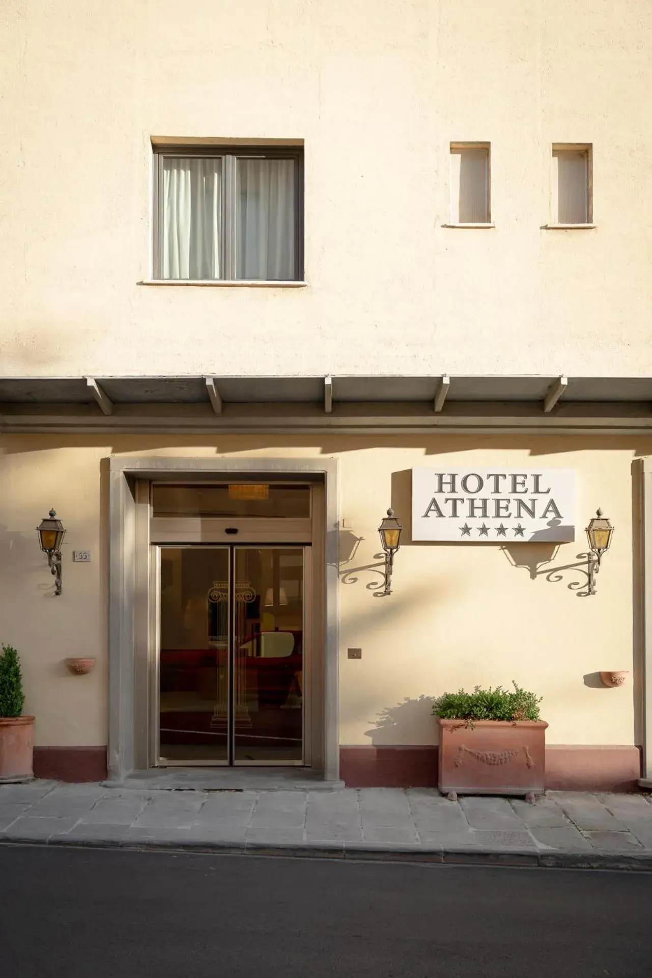 Facade/entrance in Hotel Athena Facade/entrance in Hotel Athena