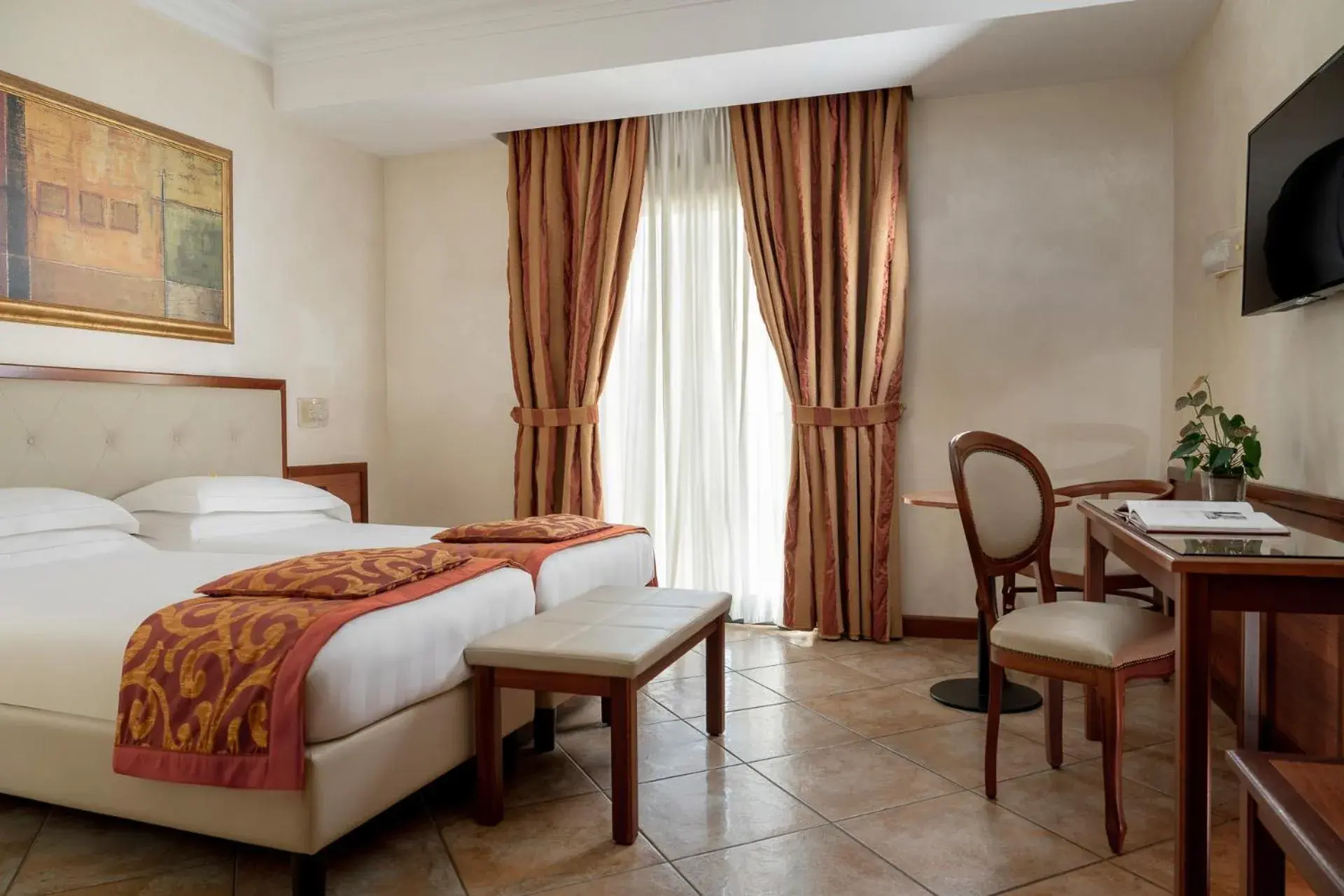 Bed in Hotel Athena Bed in Hotel Athena