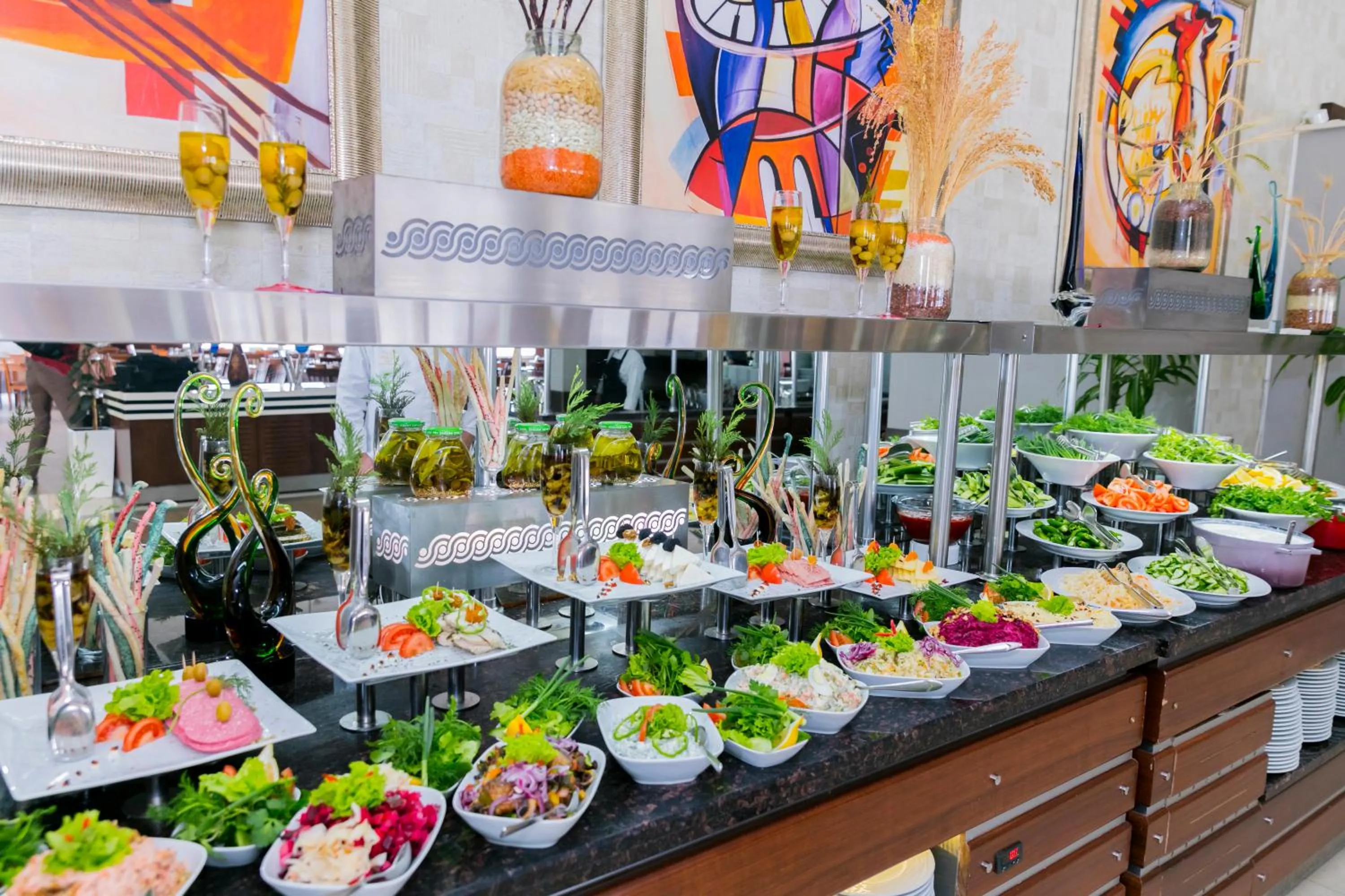 Buffet breakfast in Gashalti Health Hotel Naftalan