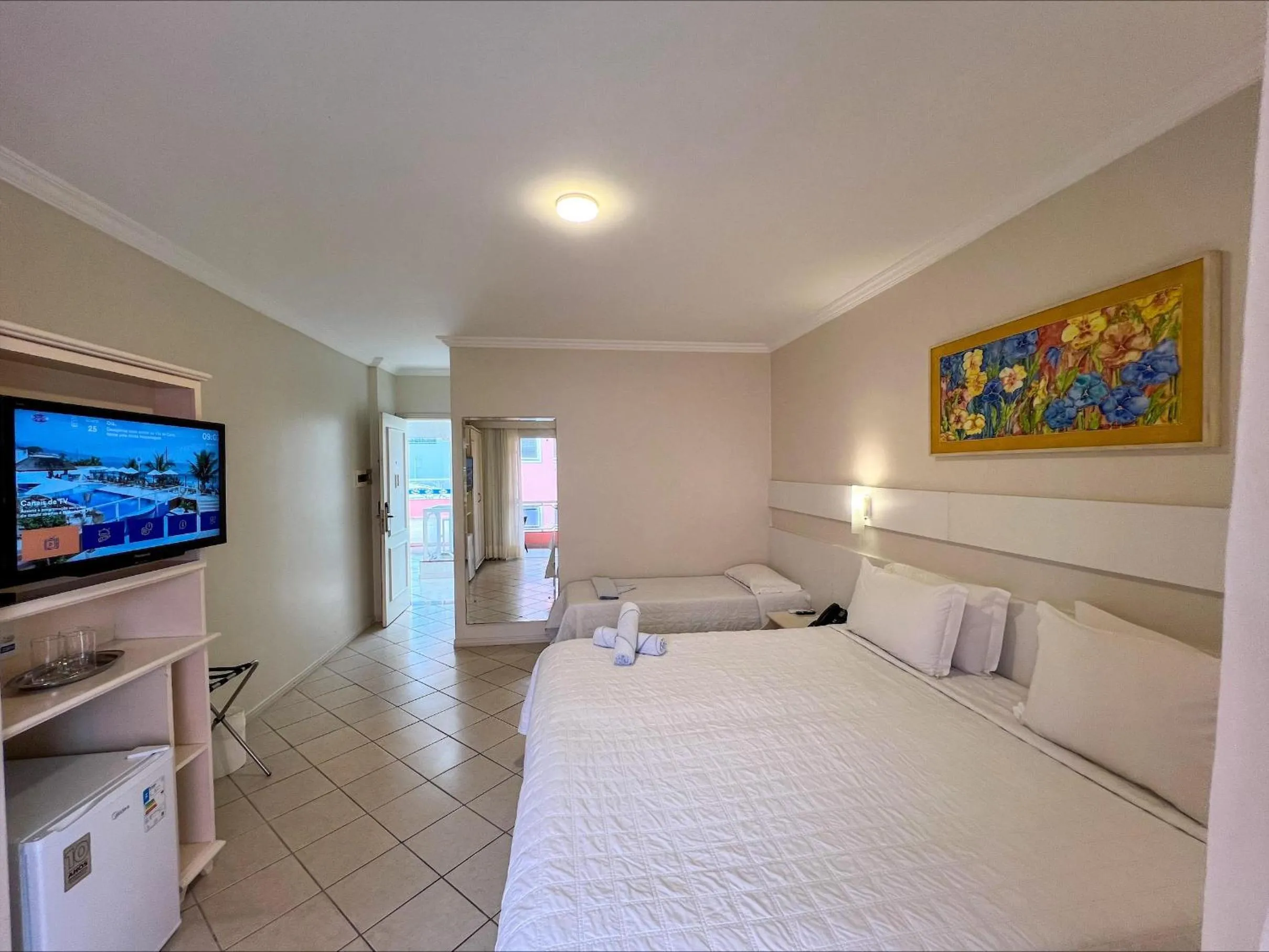 Bed in Pousada Vila do Coral