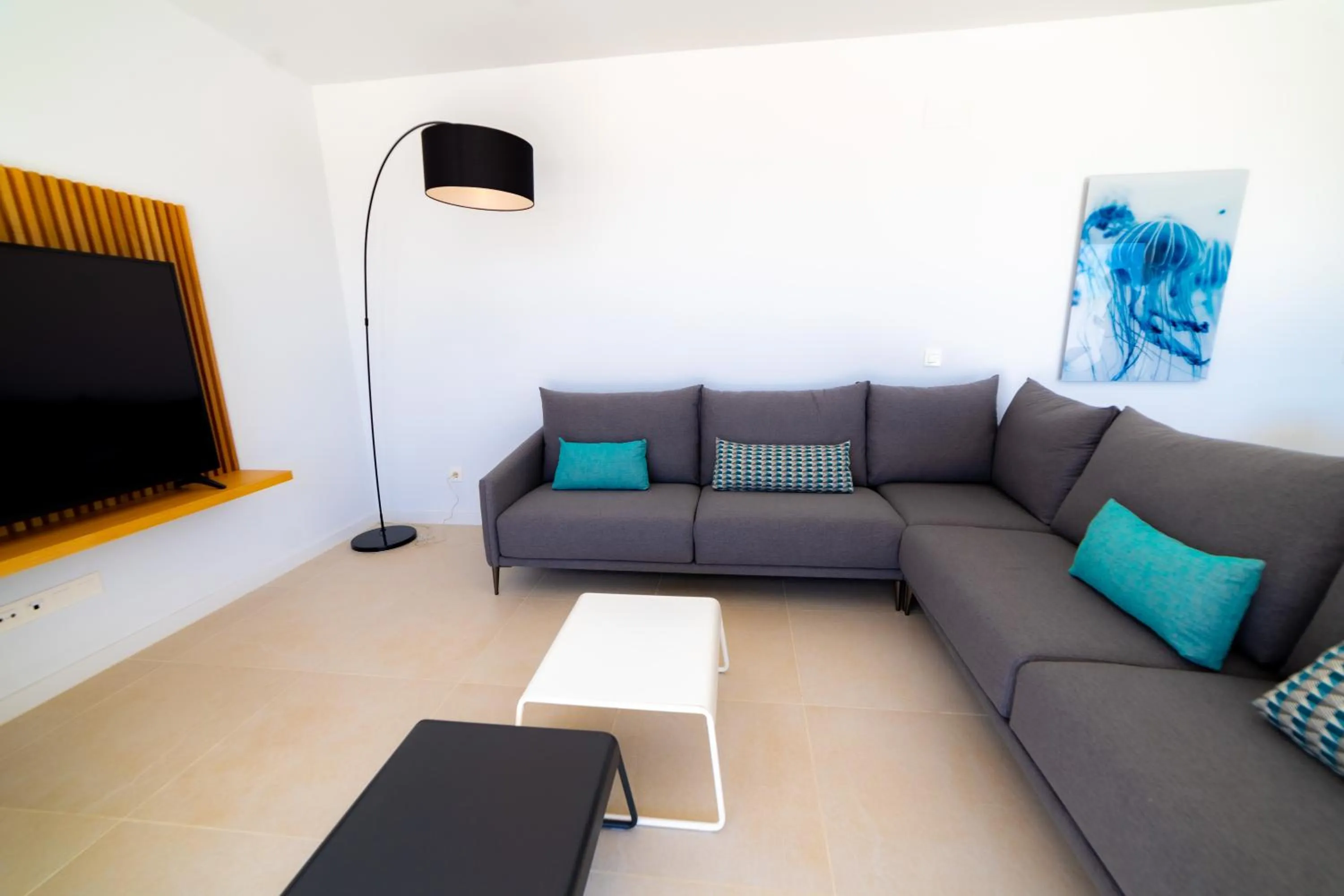 Living room in Aqua Apartments Bellamar, Marbella