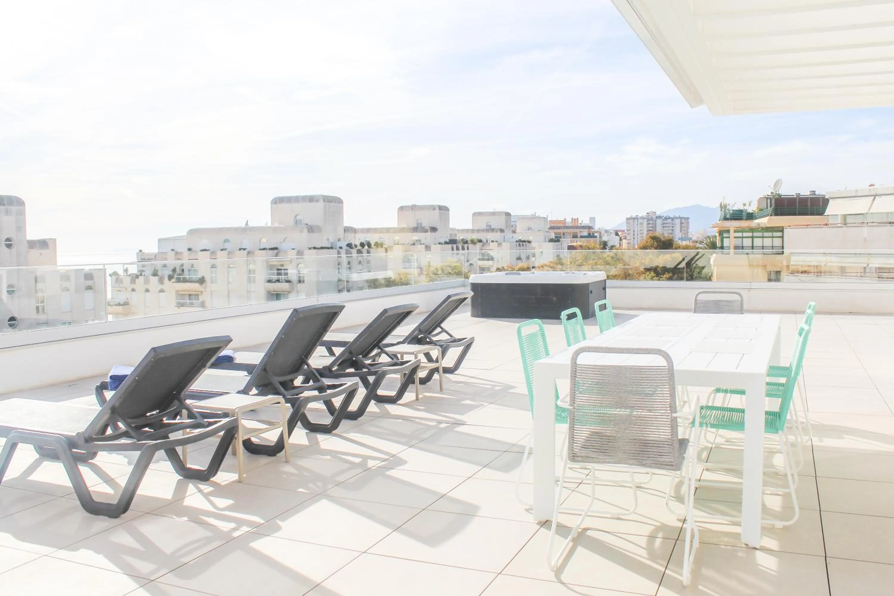 Balcony/Terrace in Aqua Apartments Bellamar, Marbella
