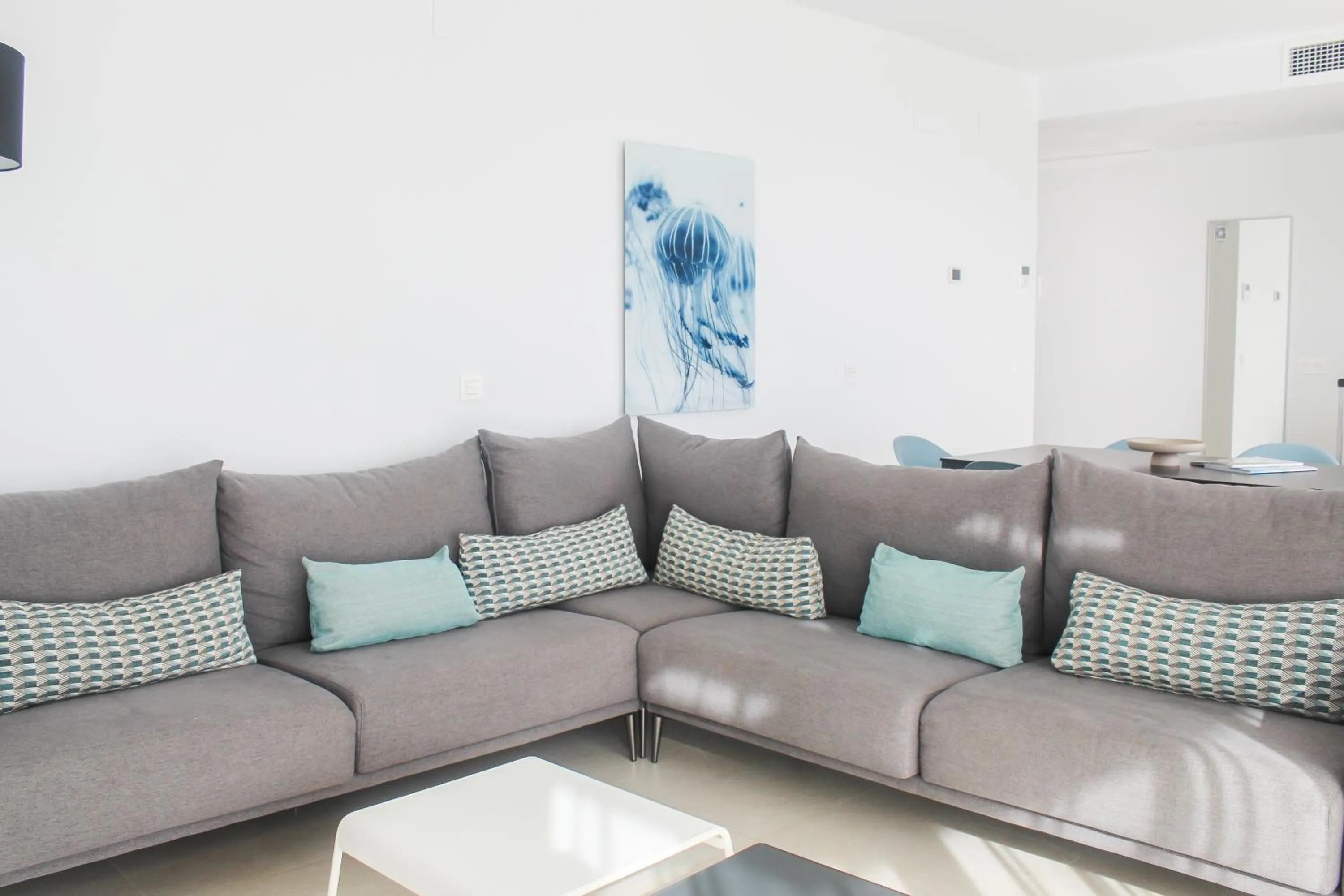 Dining area in Aqua Apartments Bellamar, Marbella