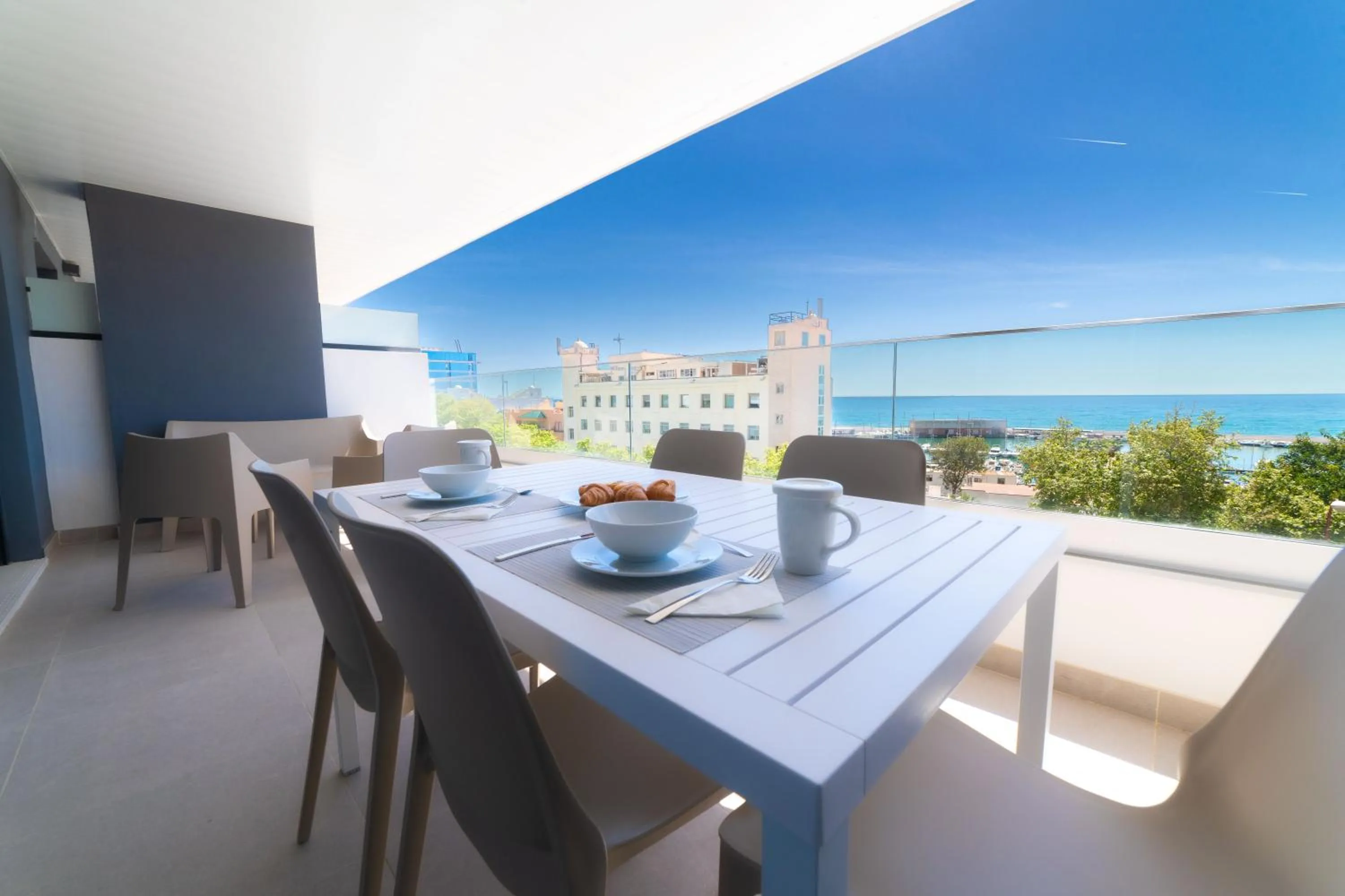 Balcony/Terrace in Aqua Apartments Bellamar, Marbella