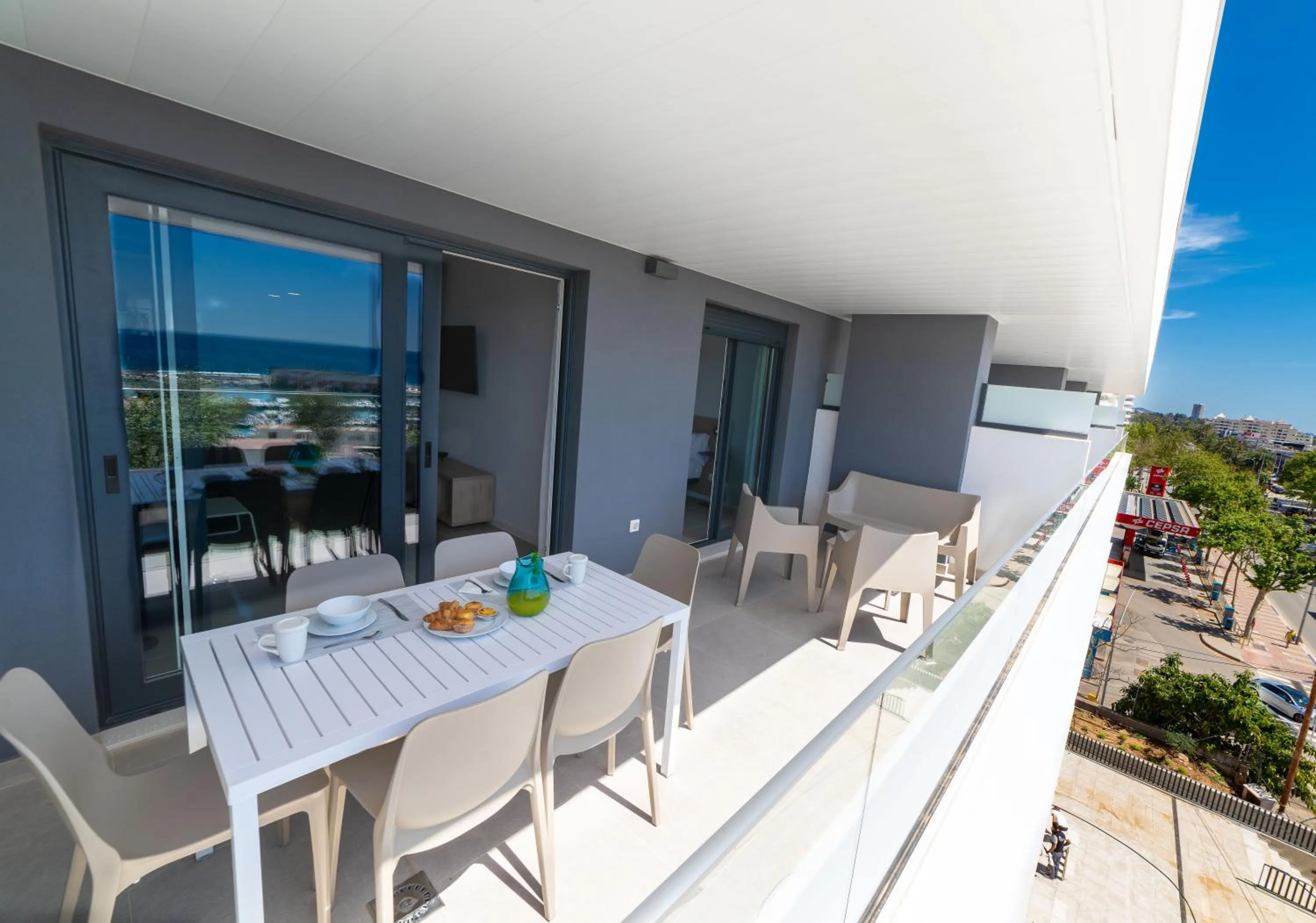 Balcony/Terrace in Aqua Apartments Bellamar, Marbella