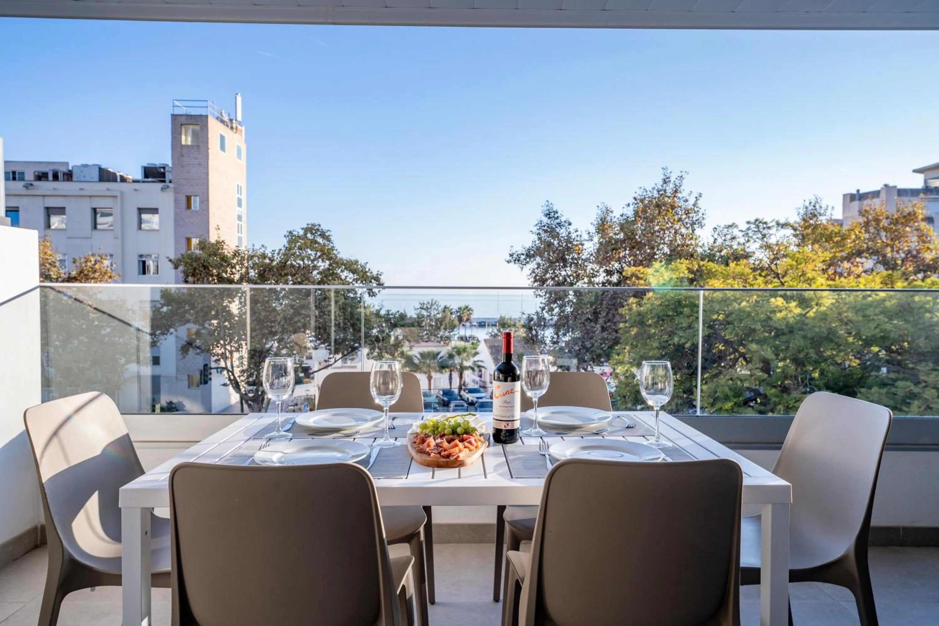 Balcony/Terrace in Aqua Apartments Bellamar, Marbella